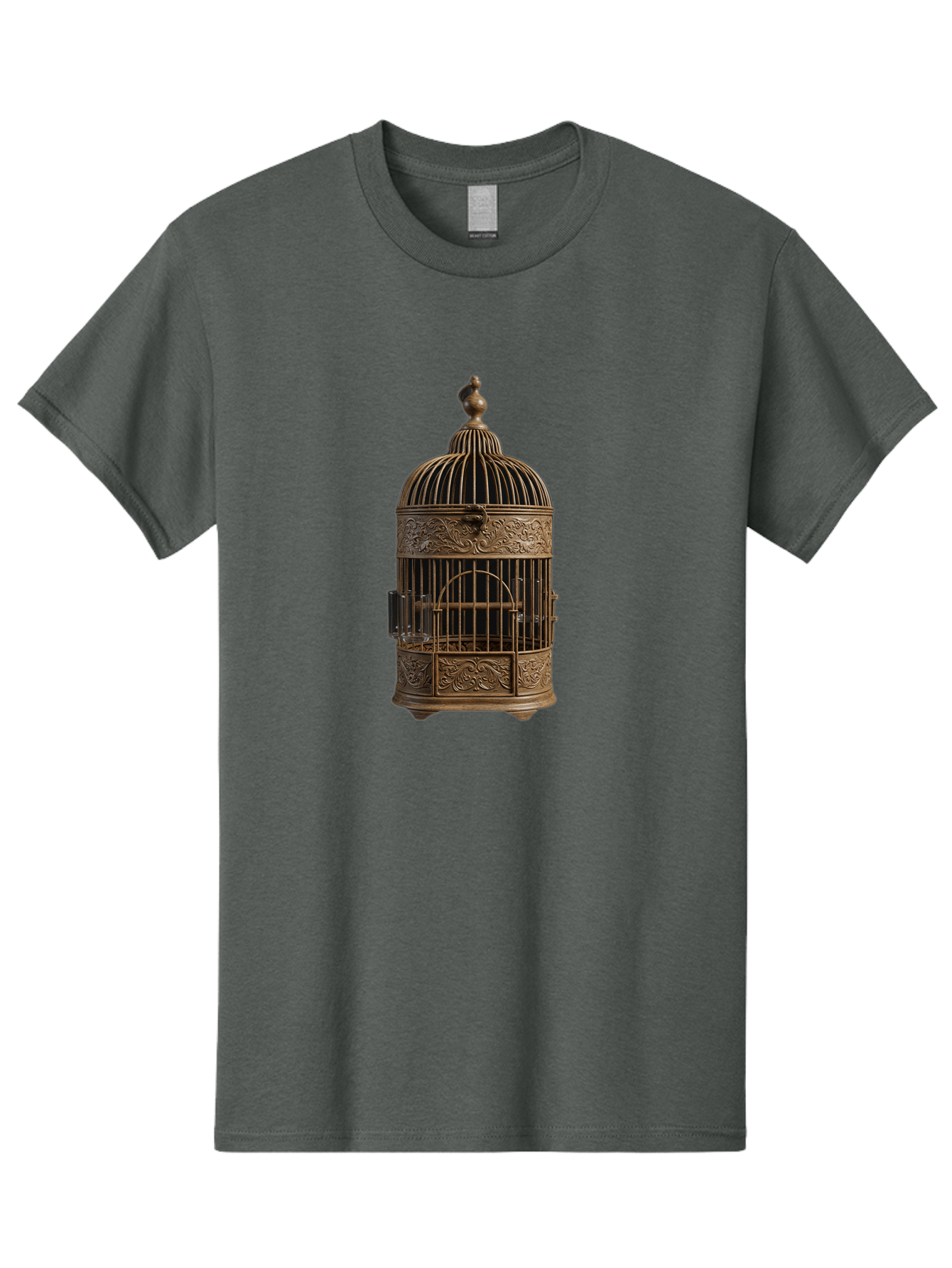 Ornate-Birdcage Men'S Graphic Tee, 100% Cotton, Comfortable Casual Summer Wear, Machine Washable, Vintage Camera, Old Camera, Antique Camera, Black Camera, Classic Photography, Photography Equipment, Nostalgic Device, Film Camera, Camera Art Bag895 6