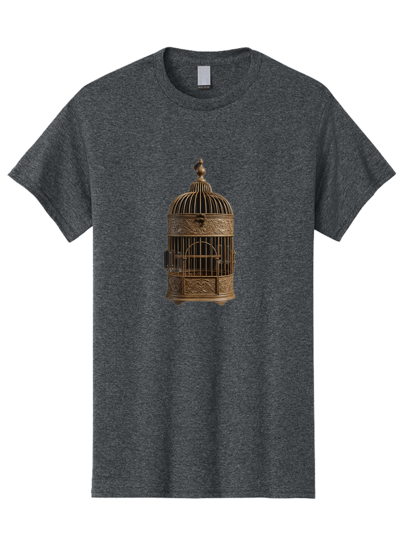 Ornate-Birdcage Men'S Graphic Tee, 100% Cotton, Comfortable Casual Summer Wear, Machine Washable, Vintage Camera, Old Camera, Antique Camera, Black Camera, Classic Photography, Photography Equipment, Nostalgic Device, Film Camera, Camera Art Bag895 12
