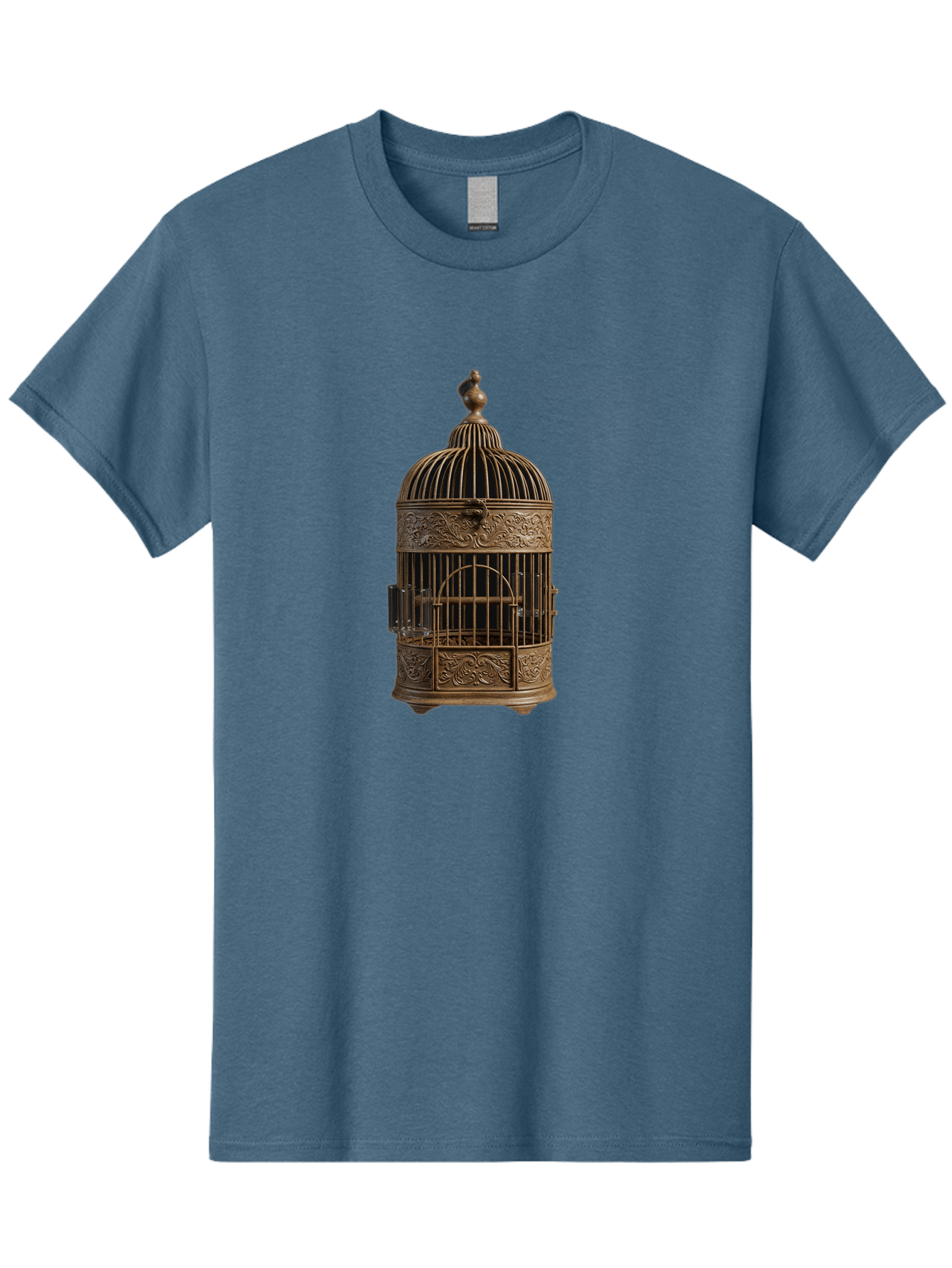 Ornate-Birdcage Men'S Graphic Tee, 100% Cotton, Comfortable Casual Summer Wear, Machine Washable, Vintage Camera, Old Camera, Antique Camera, Black Camera, Classic Photography, Photography Equipment, Nostalgic Device, Film Camera, Camera Art Bag895 13
