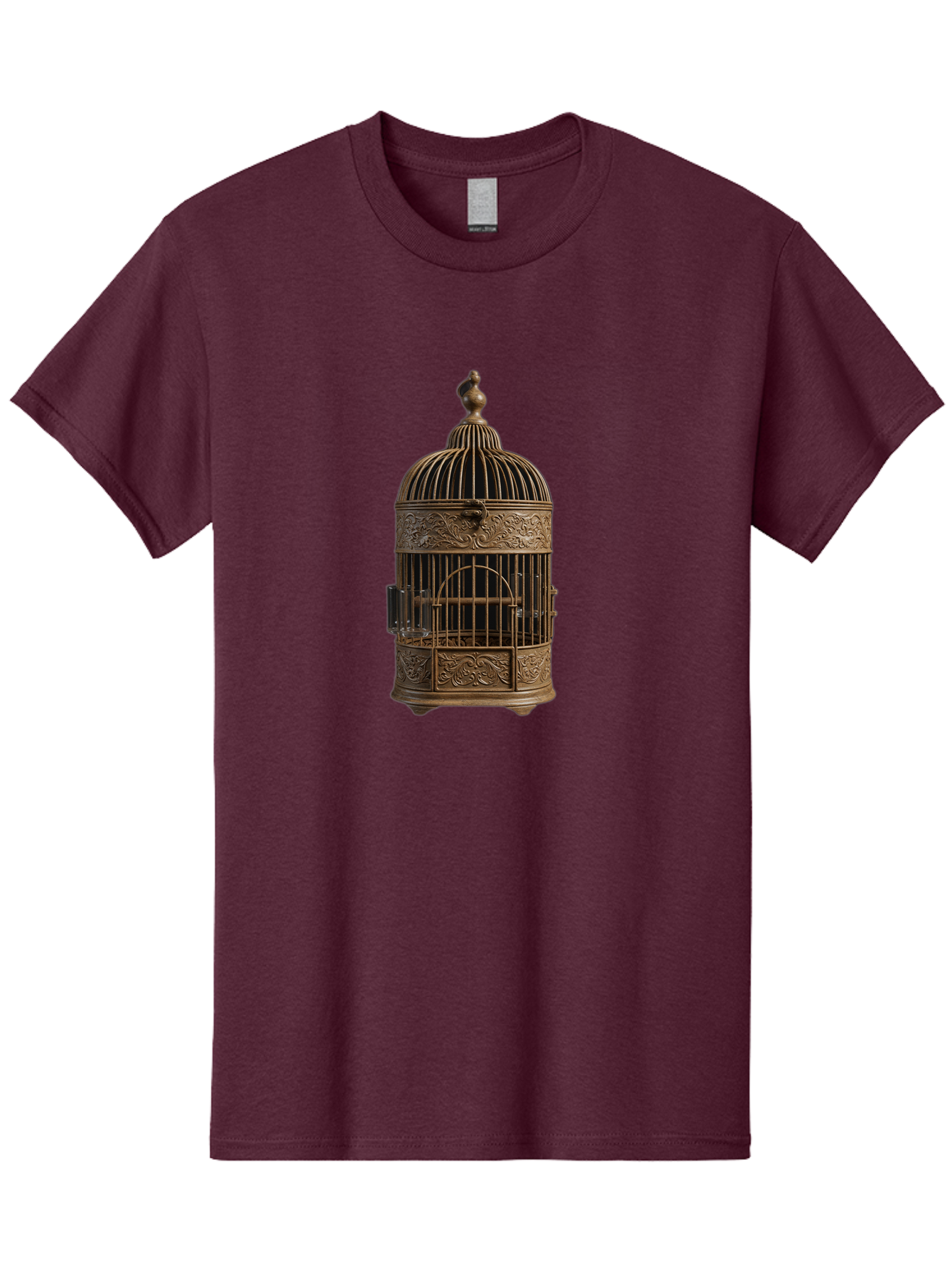 Ornate-Birdcage Men'S Graphic Tee, 100% Cotton, Comfortable Casual Summer Wear, Machine Washable, Vintage Camera, Old Camera, Antique Camera, Black Camera, Classic Photography, Photography Equipment, Nostalgic Device, Film Camera, Camera Art Bag895 10