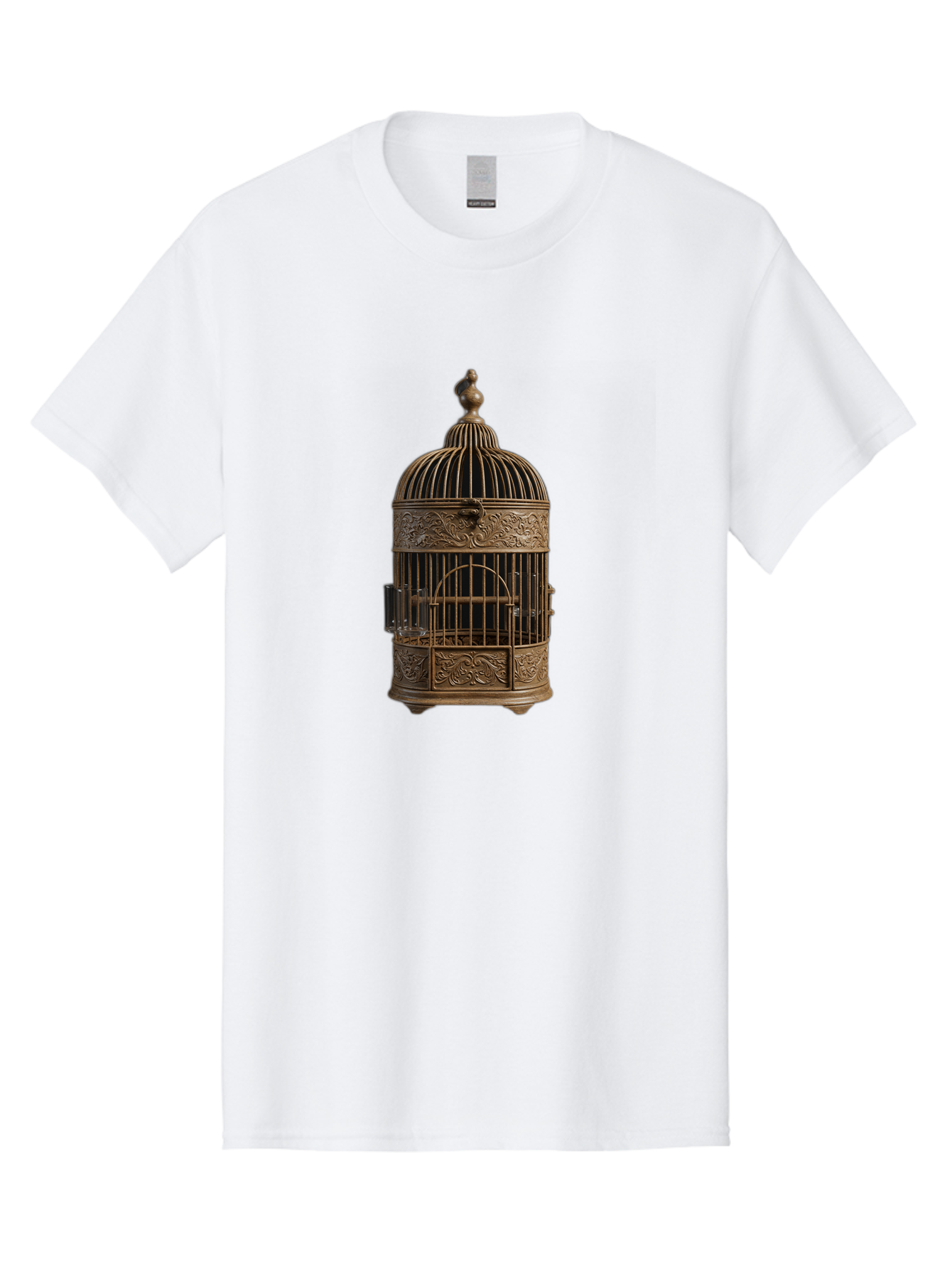 Ornate-Birdcage Men'S Graphic Tee, 100% Cotton, Comfortable Casual Summer Wear, Machine Washable, Vintage Camera, Old Camera, Antique Camera, Black Camera, Classic Photography, Photography Equipment, Nostalgic Device, Film Camera, Camera Art Bag895 7