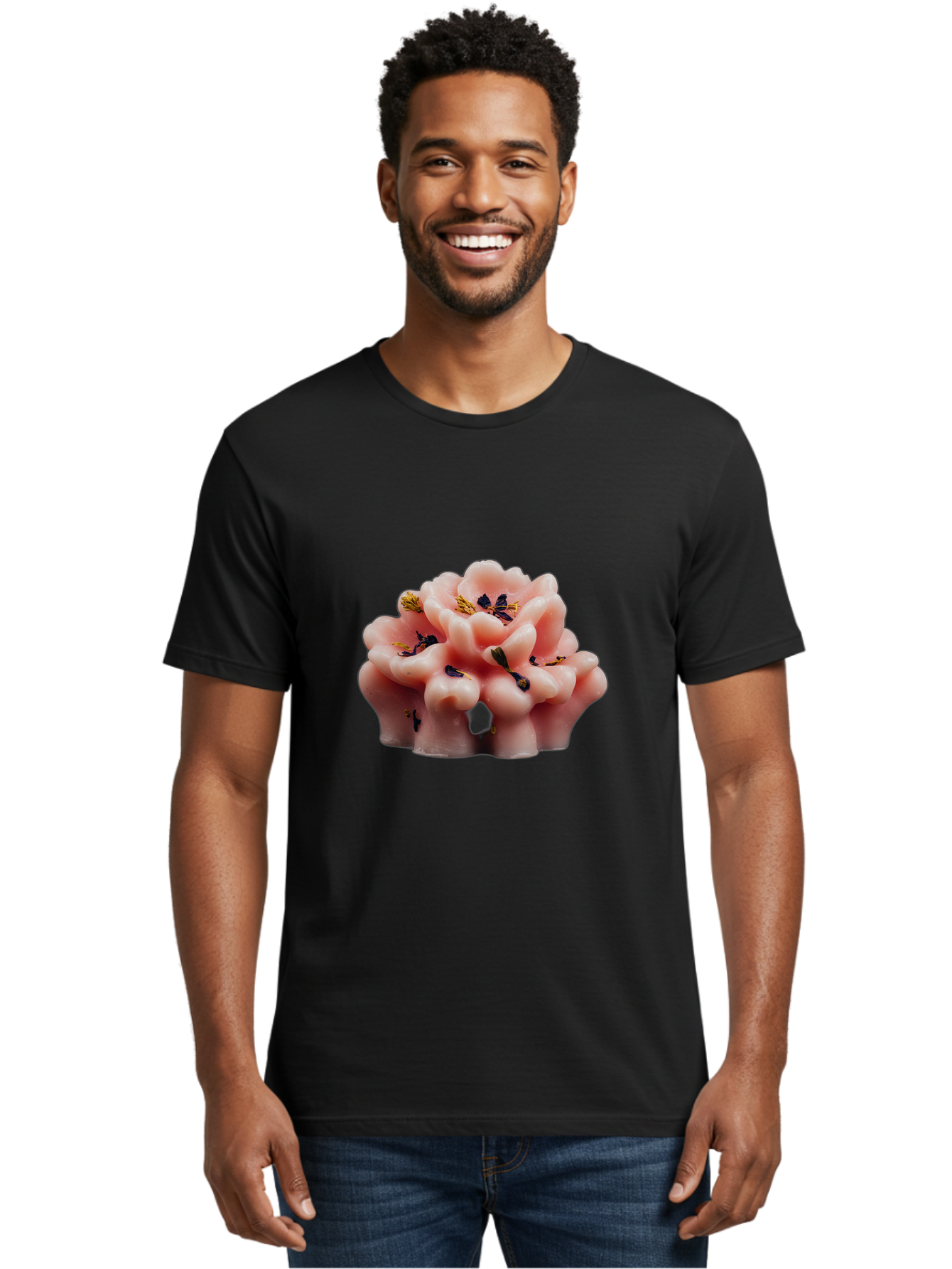 Pink-Flower-Shaped-Candle Men'S Graphic Tee, 100% Cotton, Comfortable Casual Summer Wear, Machine Washable, Vintage Camera, Old Camera, Antique Camera, Black Camera, Classic Photography, Photography Equipment, Nostalgic Device, Film Camera, Bag956 20