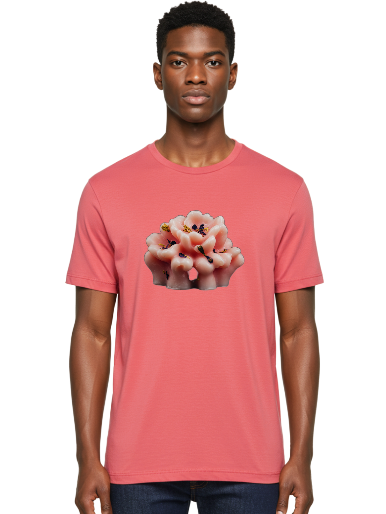 Pink-Flower-Shaped-Candle Men'S Graphic Tee, 100% Cotton, Comfortable Casual Summer Wear, Machine Washable, Vintage Camera, Old Camera, Antique Camera, Black Camera, Classic Photography, Photography Equipment, Nostalgic Device, Film Camera, Bag956 27
