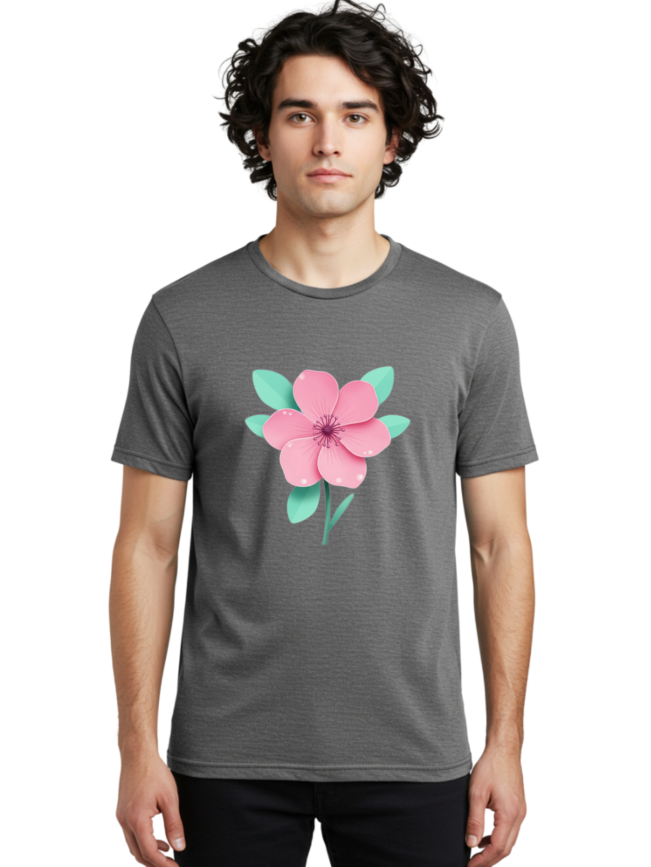 Pink-Flower Men'S Graphic Tee, 100% Cotton, Comfortable Casual Summer Wear, Machine Washable, Vintage Camera, Old Camera, Antique Camera, Black Camera, Classic Photography, Photography Equipment, Nostalgic Device, Film Camera, Camera Art Bag957 16