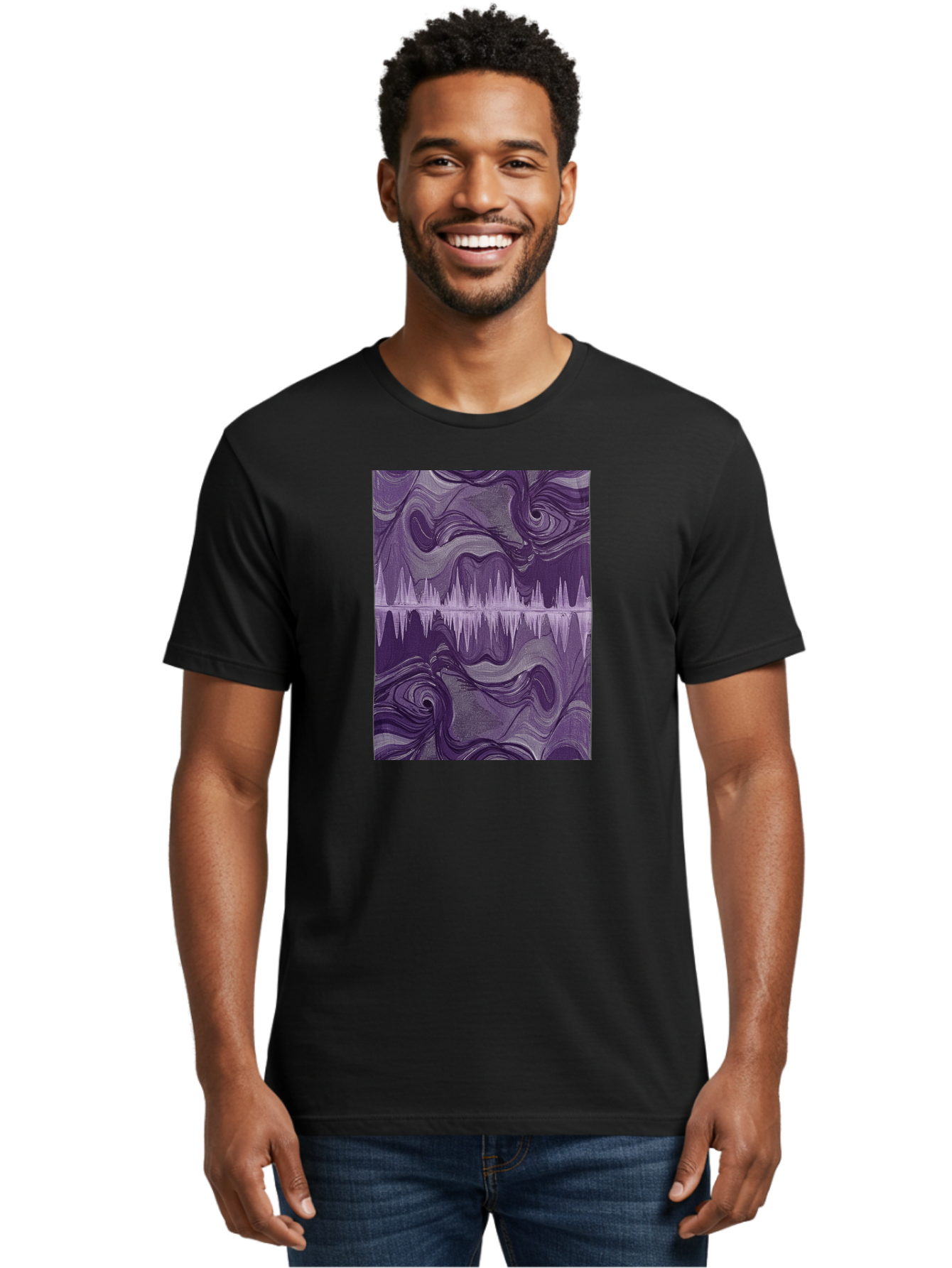 Purple-Sound-Wave Men'S Graphic Tee, 100% Cotton, Comfortable Casual Summer Wear, Machine Washable, Vintage Camera, Old Camera, Antique Camera, Black Camera, Classic Photography, Photography Equipment, Nostalgic Device, Film Camera, Camera Art Bag996 17