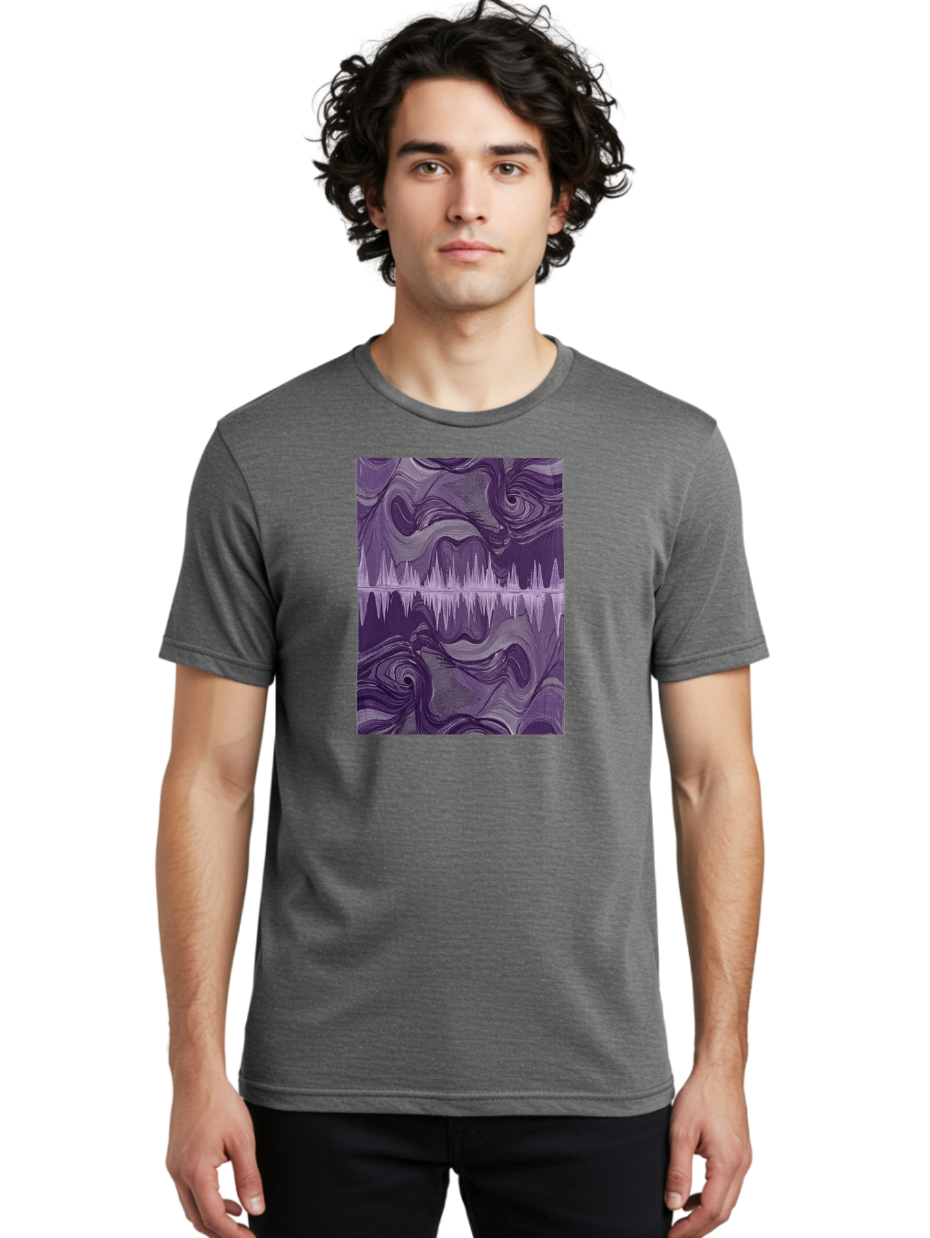 Purple-Sound-Wave Men'S Graphic Tee, 100% Cotton, Comfortable Casual Summer Wear, Machine Washable, Vintage Camera, Old Camera, Antique Camera, Black Camera, Classic Photography, Photography Equipment, Nostalgic Device, Film Camera, Camera Art Bag996 25