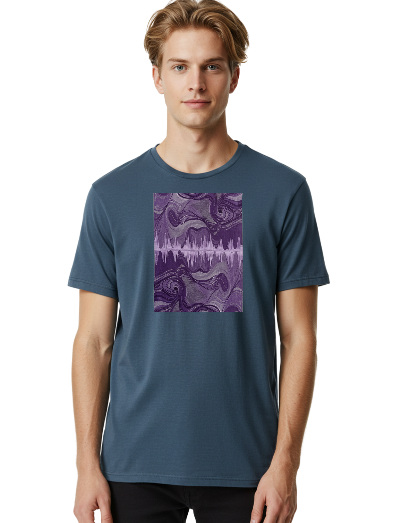 Purple-Sound-Wave Men'S Graphic Tee, 100% Cotton, Comfortable Casual Summer Wear, Machine Washable, Vintage Camera, Old Camera, Antique Camera, Black Camera, Classic Photography, Photography Equipment, Nostalgic Device, Film Camera, Camera Art Bag996 23