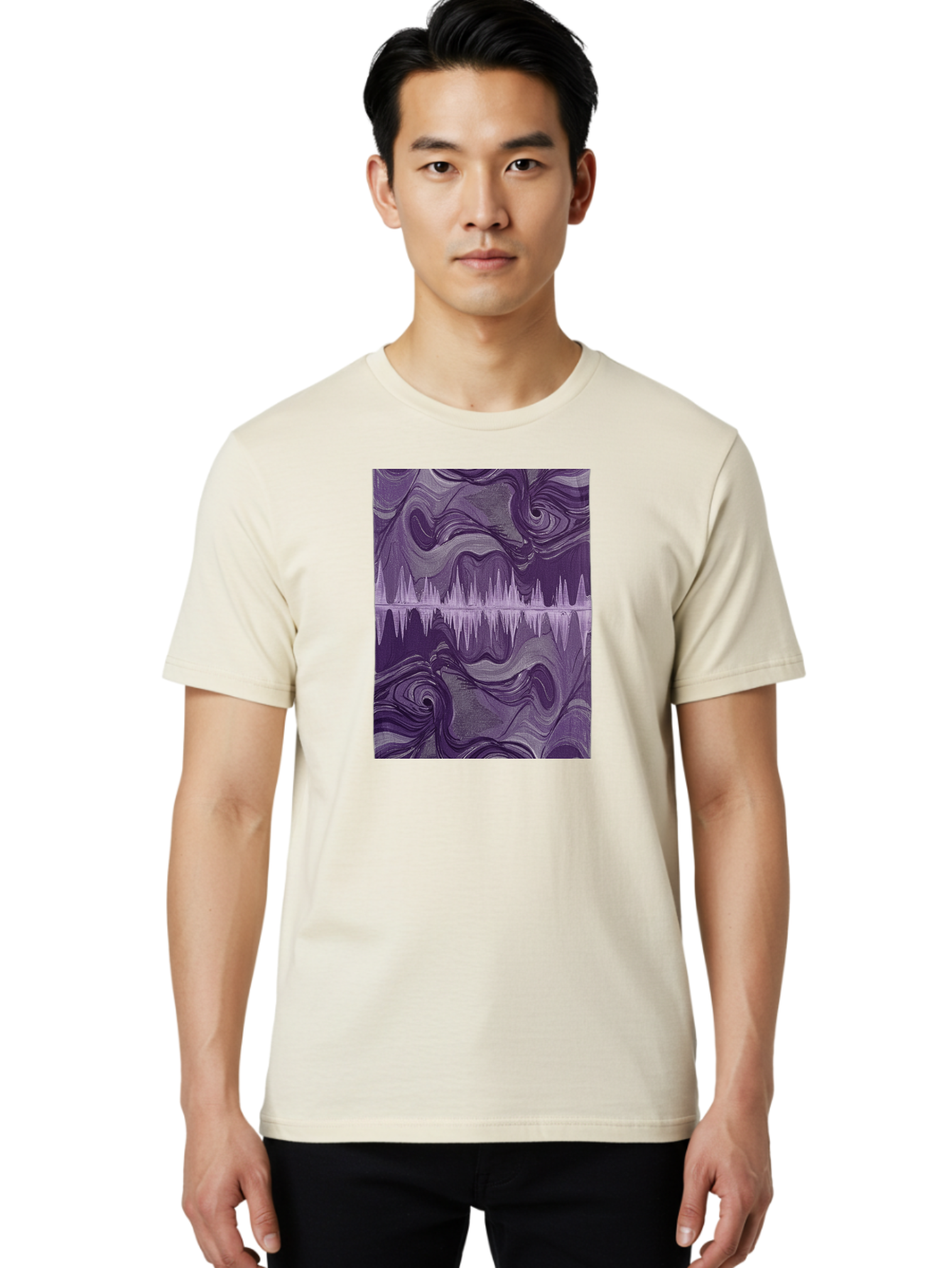 Purple-Sound-Wave Men'S Graphic Tee, 100% Cotton, Comfortable Casual Summer Wear, Machine Washable, Vintage Camera, Old Camera, Antique Camera, Black Camera, Classic Photography, Photography Equipment, Nostalgic Device, Film Camera, Camera Art Bag996 29
