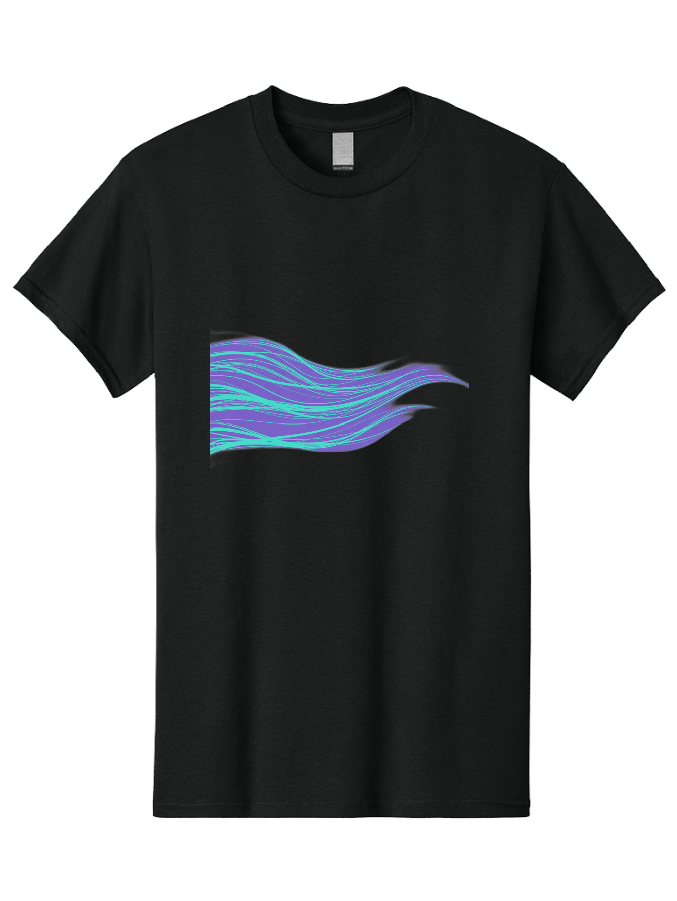 Purple-Wave-Lines Men'S Graphic Tee, 100% Cotton, Comfortable Casual Summer Wear, Machine Washable, Vintage Camera, Old Camera, Antique Camera, Black Camera, Classic Photography, Photography Equipment, Nostalgic Device, Film Camera, Camera Art Bag998 3