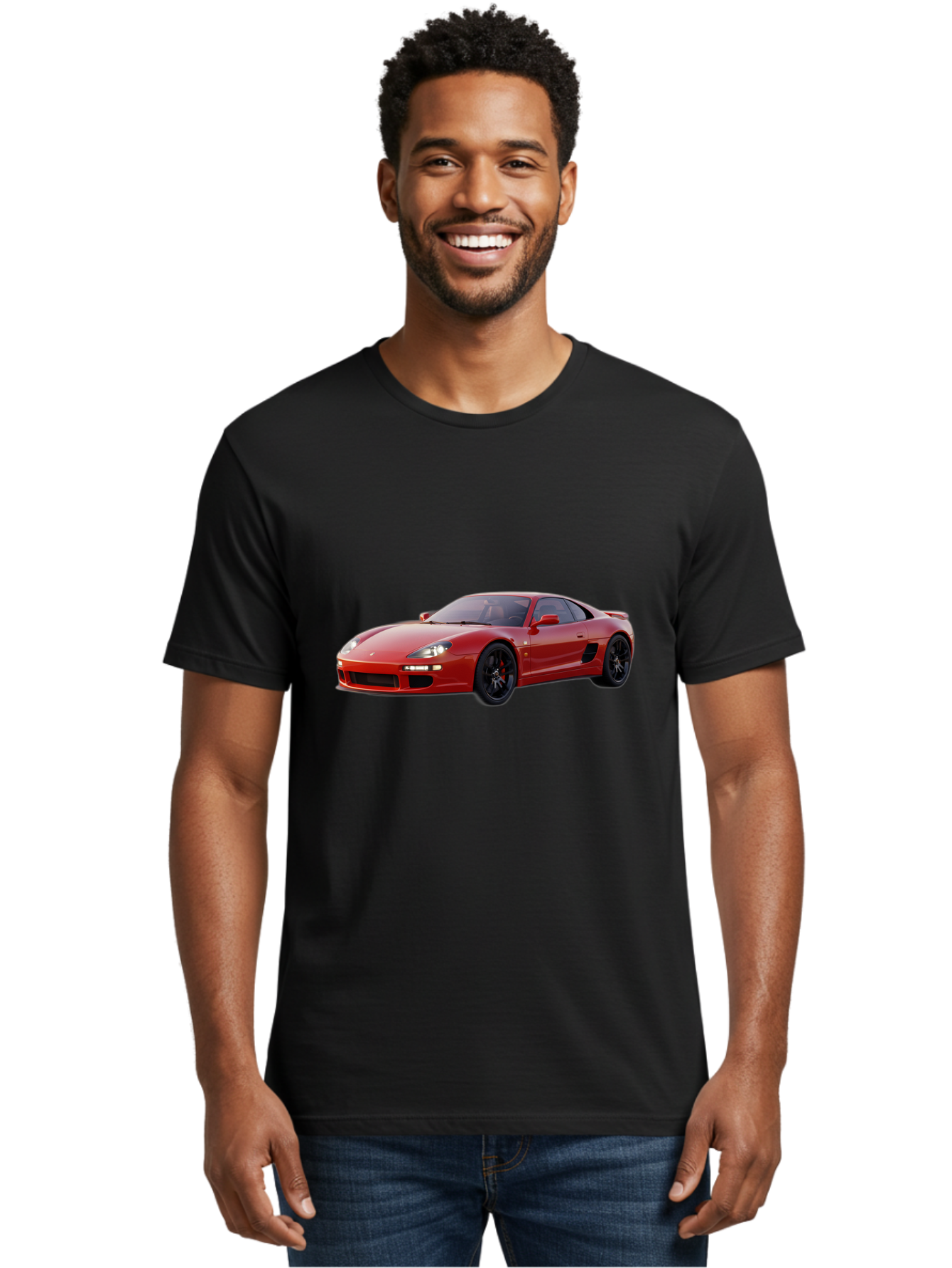 Red-Sports-Car Men'S Graphic Tee, 100% Cotton, Comfortable Casual Summer Wear, Machine Washable, Vintage Camera, Old Camera, Antique Camera, Black Camera, Classic Photography, Photography Equipment, Nostalgic Device, Film Camera, Camera Art Bah023 24