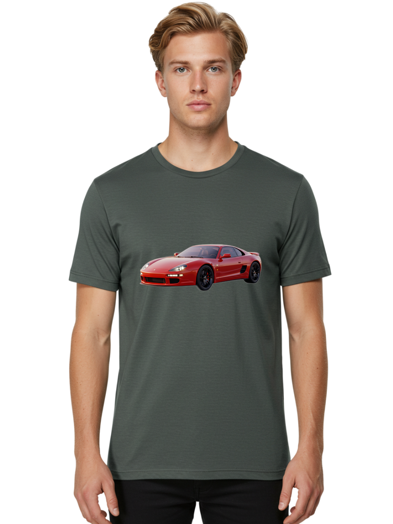 Red-Sports-Car Men'S Graphic Tee, 100% Cotton, Comfortable Casual Summer Wear, Machine Washable, Vintage Camera, Old Camera, Antique Camera, Black Camera, Classic Photography, Photography Equipment, Nostalgic Device, Film Camera, Camera Art Bah023 27