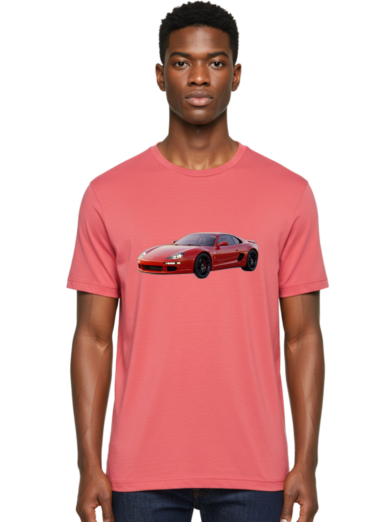 Red-Sports-Car Men'S Graphic Tee, 100% Cotton, Comfortable Casual Summer Wear, Machine Washable, Vintage Camera, Old Camera, Antique Camera, Black Camera, Classic Photography, Photography Equipment, Nostalgic Device, Film Camera, Camera Art Bah023 23