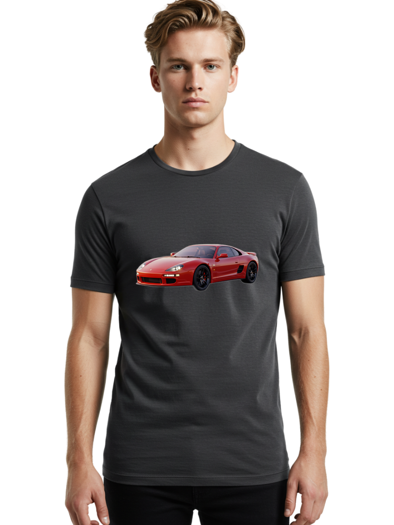 Red-Sports-Car Men'S Graphic Tee, 100% Cotton, Comfortable Casual Summer Wear, Machine Washable, Vintage Camera, Old Camera, Antique Camera, Black Camera, Classic Photography, Photography Equipment, Nostalgic Device, Film Camera, Camera Art Bah023 28