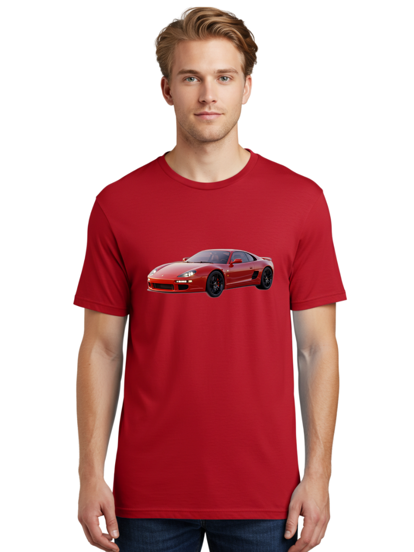 Red-Sports-Car Men'S Graphic Tee, 100% Cotton, Comfortable Casual Summer Wear, Machine Washable, Vintage Camera, Old Camera, Antique Camera, Black Camera, Classic Photography, Photography Equipment, Nostalgic Device, Film Camera, Camera Art Bah023 17