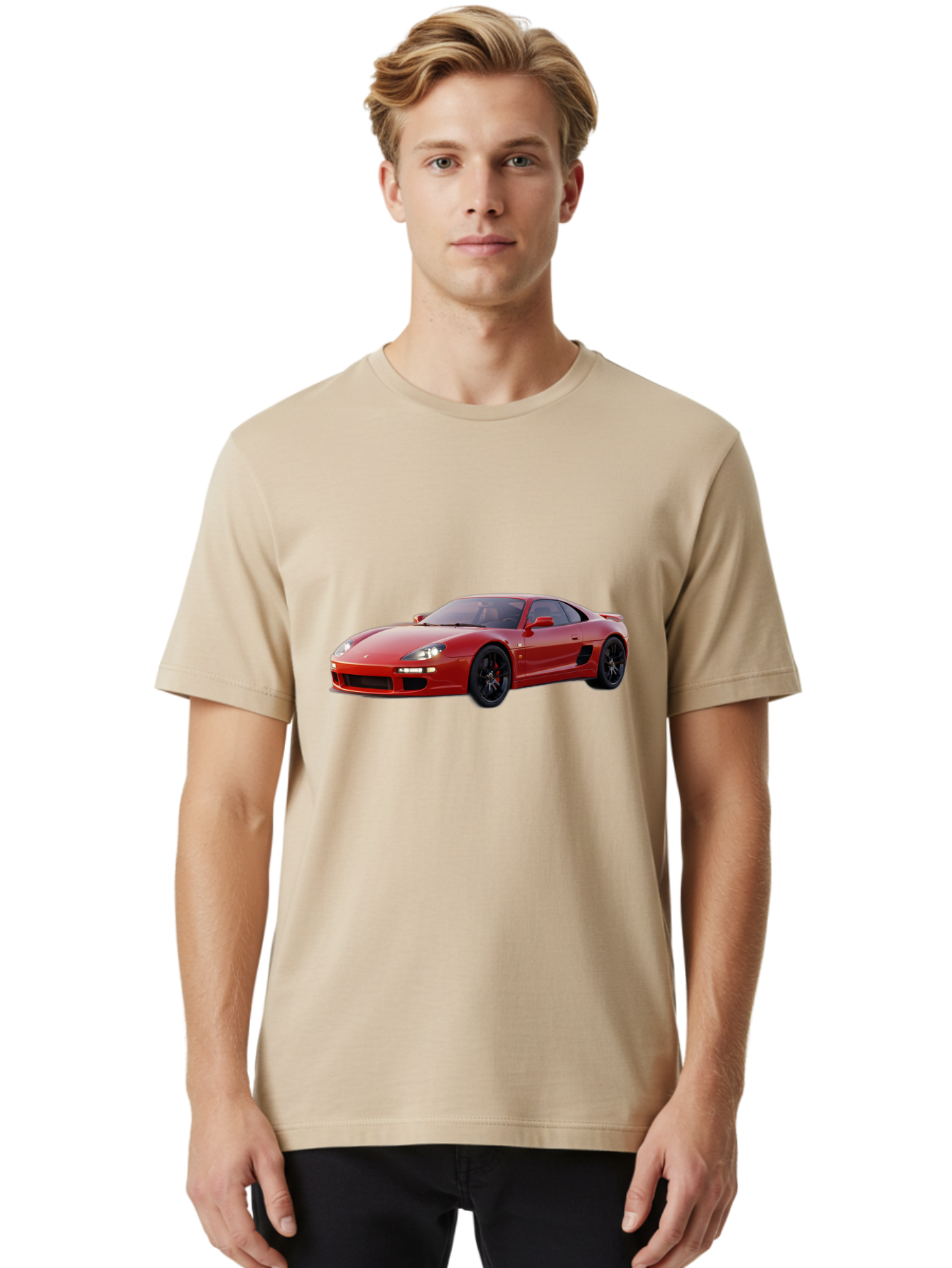 Red-Sports-Car Men'S Graphic Tee, 100% Cotton, Comfortable Casual Summer Wear, Machine Washable, Vintage Camera, Old Camera, Antique Camera, Black Camera, Classic Photography, Photography Equipment, Nostalgic Device, Film Camera, Camera Art Bah023 22