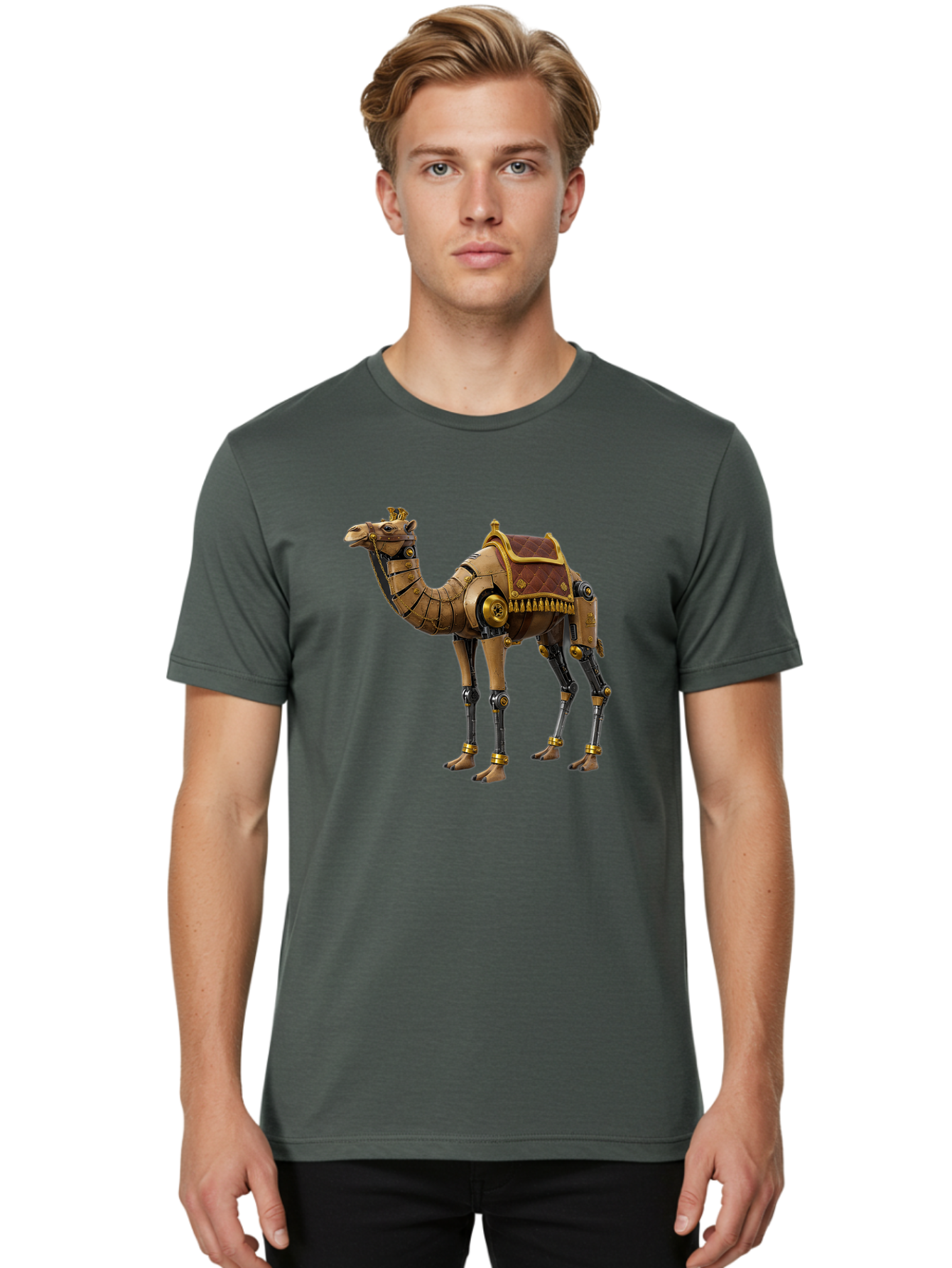 Robo-Camel Men'S Graphic Tee, 100% Cotton, Comfortable Casual Summer Wear, Machine Washable, Vintage Camera, Old Camera, Antique Camera, Black Camera, Classic Photography, Photography Equipment, Nostalgic Device, Film Camera, Camera Art Bah029 17