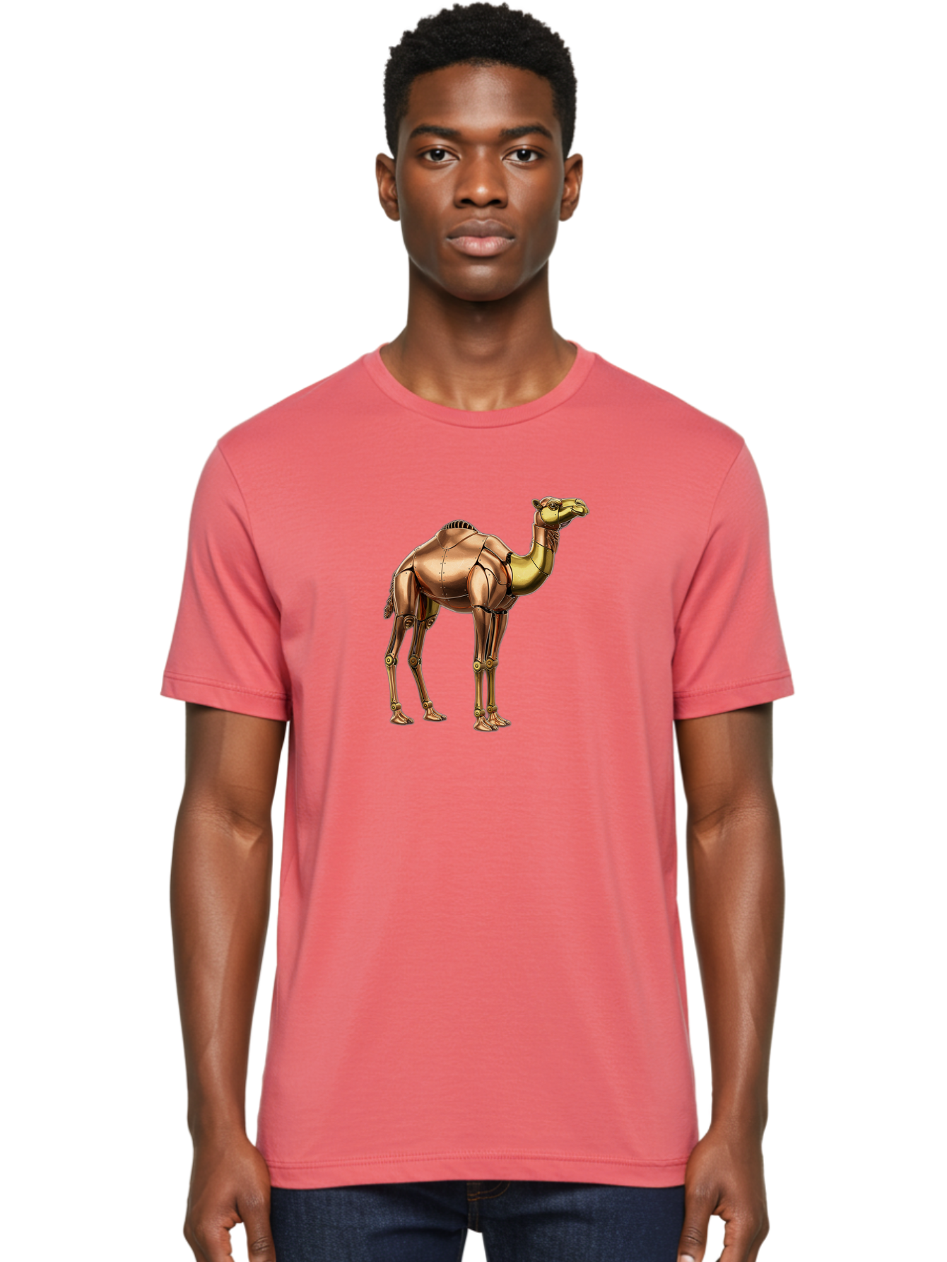 Robot-Camel Men'S Graphic Tee, 100% Cotton, Comfortable Casual Summer Wear, Machine Washable, Vintage Camera, Old Camera, Antique Camera, Black Camera, Classic Photography, Photography Equipment, Nostalgic Device, Film Camera, Camera Art Bah031 30
