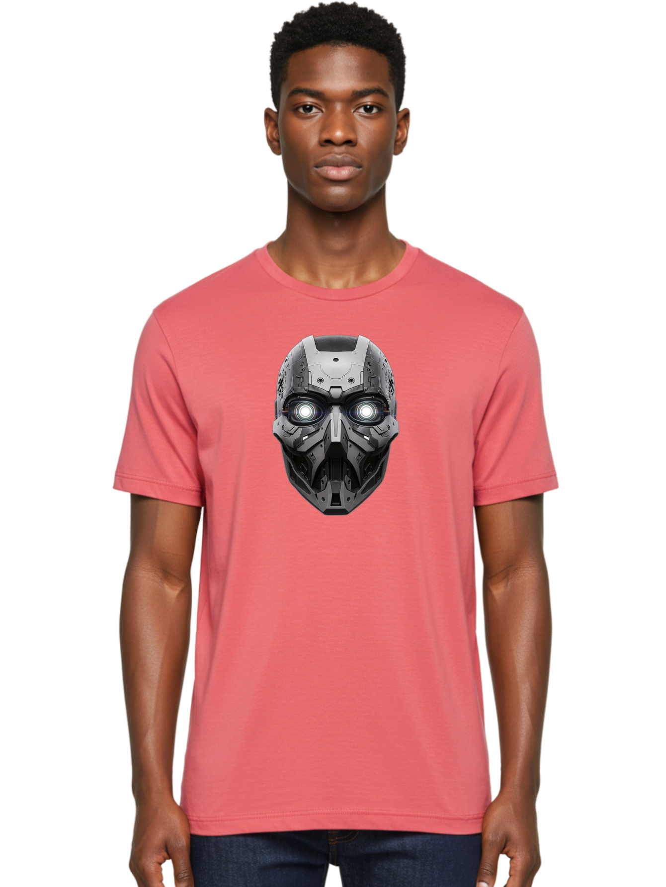 Robot-Face Men'S Graphic Tee, 100% Cotton, Comfortable Casual Summer Wear, Machine Washable, Vintage Camera, Old Camera, Antique Camera, Black Camera, Classic Photography, Photography Equipment, Nostalgic Device, Film Camera, Camera Art Bah032 18