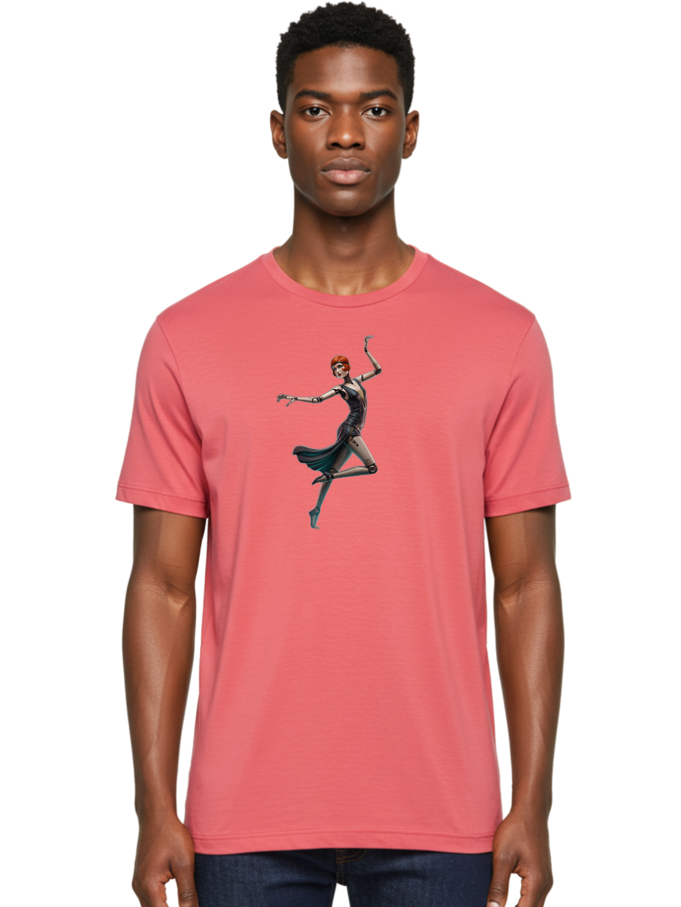 Robot-Girl-Dancing Men'S Graphic Tee, 100% Cotton, Comfortable Casual Summer Wear, Machine Washable, Vintage Camera, Old Camera, Antique Camera, Black Camera, Classic Photography, Photography Equipment, Nostalgic Device, Film Camera, Bah033 23