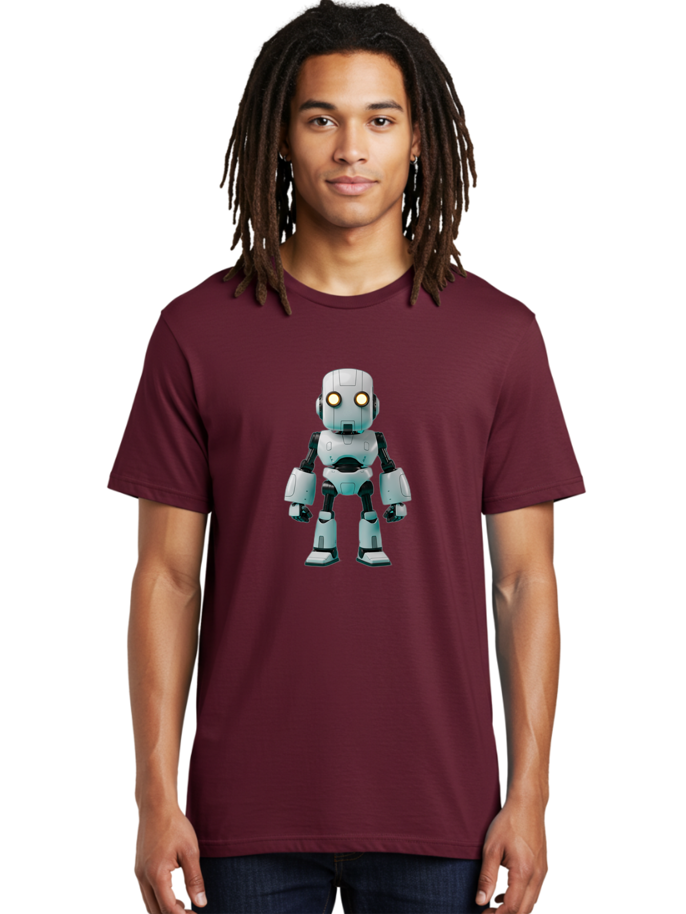 Robot Men'S Graphic Tee, 100% Cotton, Comfortable Casual Summer Wear, Machine Washable, Vintage Camera, Old Camera, Antique Camera, Black Camera, Classic Photography, Photography Equipment, Nostalgic Device, Film Camera, Camera Art Bah035 29