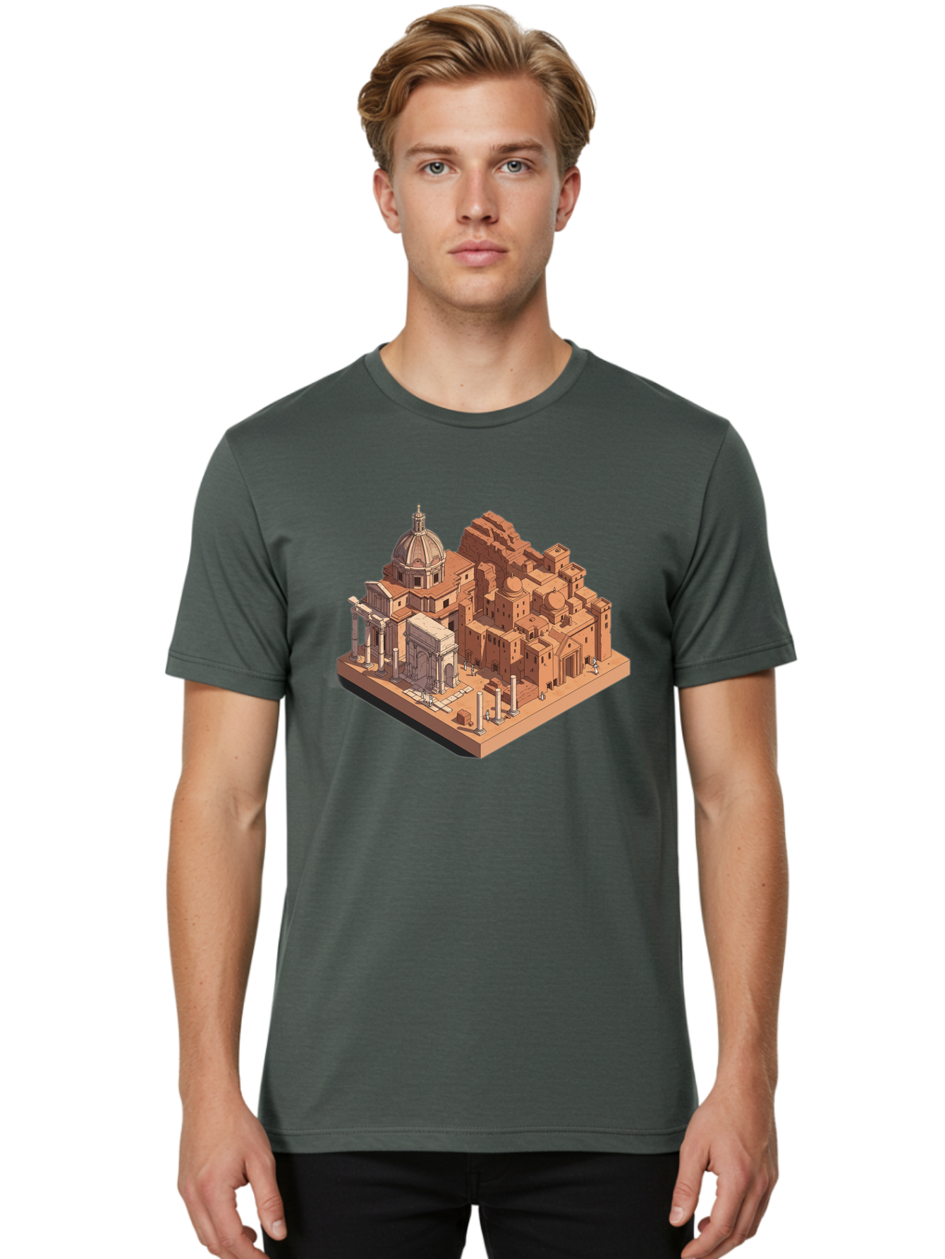 Roman-Ruins Men'S Graphic Tee, 100% Cotton, Comfortable Casual Summer Wear, Machine Washable, Vintage Camera, Old Camera, Antique Camera, Black Camera, Classic Photography, Photography Equipment, Nostalgic Device, Film Camera, Camera Art Bah038 20
