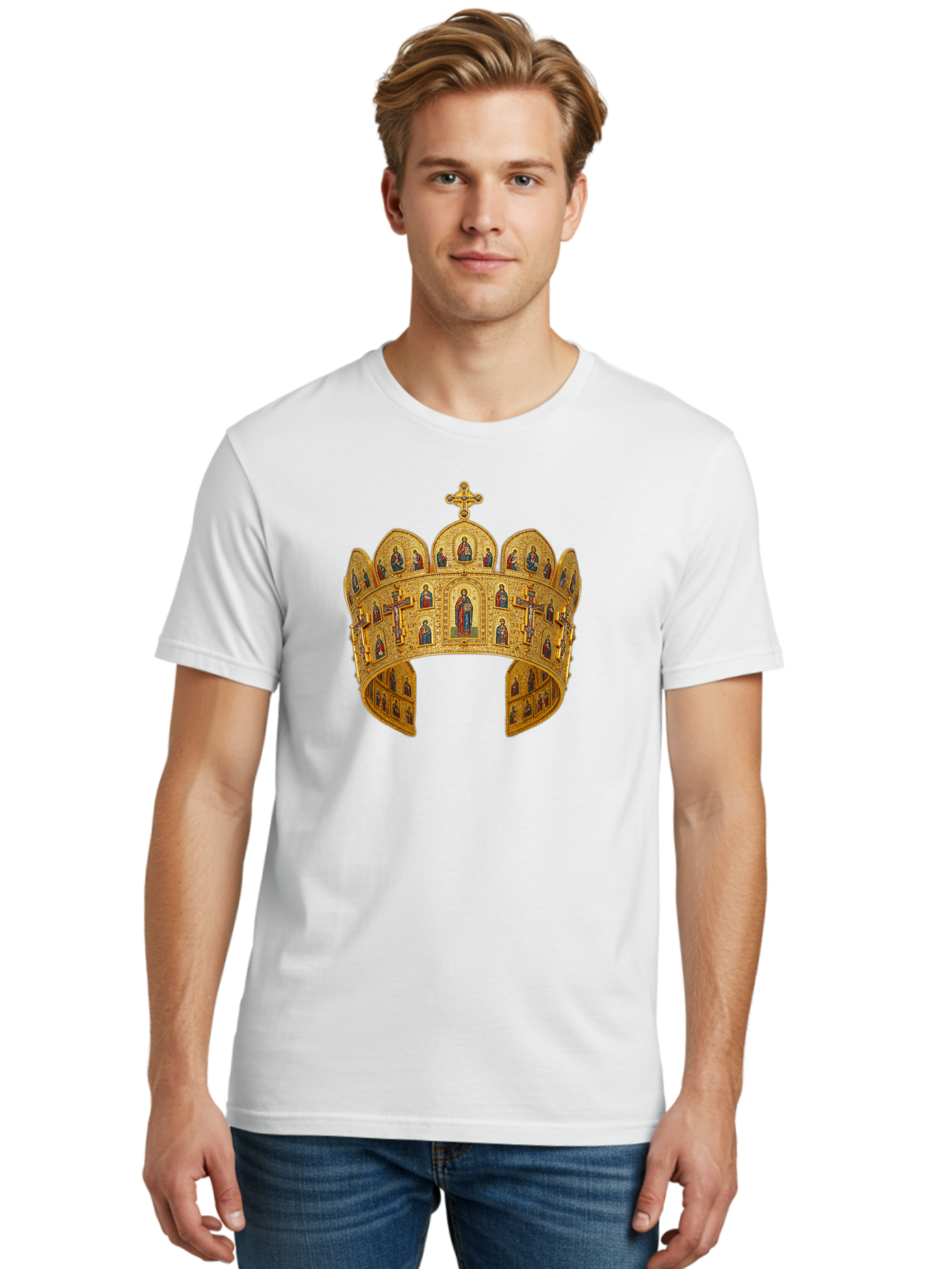 Russian-Crown Men'S Graphic Tee, 100% Cotton, Comfortable Casual Summer Wear, Machine Washable, Vintage Camera, Old Camera, Antique Camera, Black Camera, Classic Photography, Photography Equipment, Nostalgic Device, Film Camera, Camera Art Bah049 24