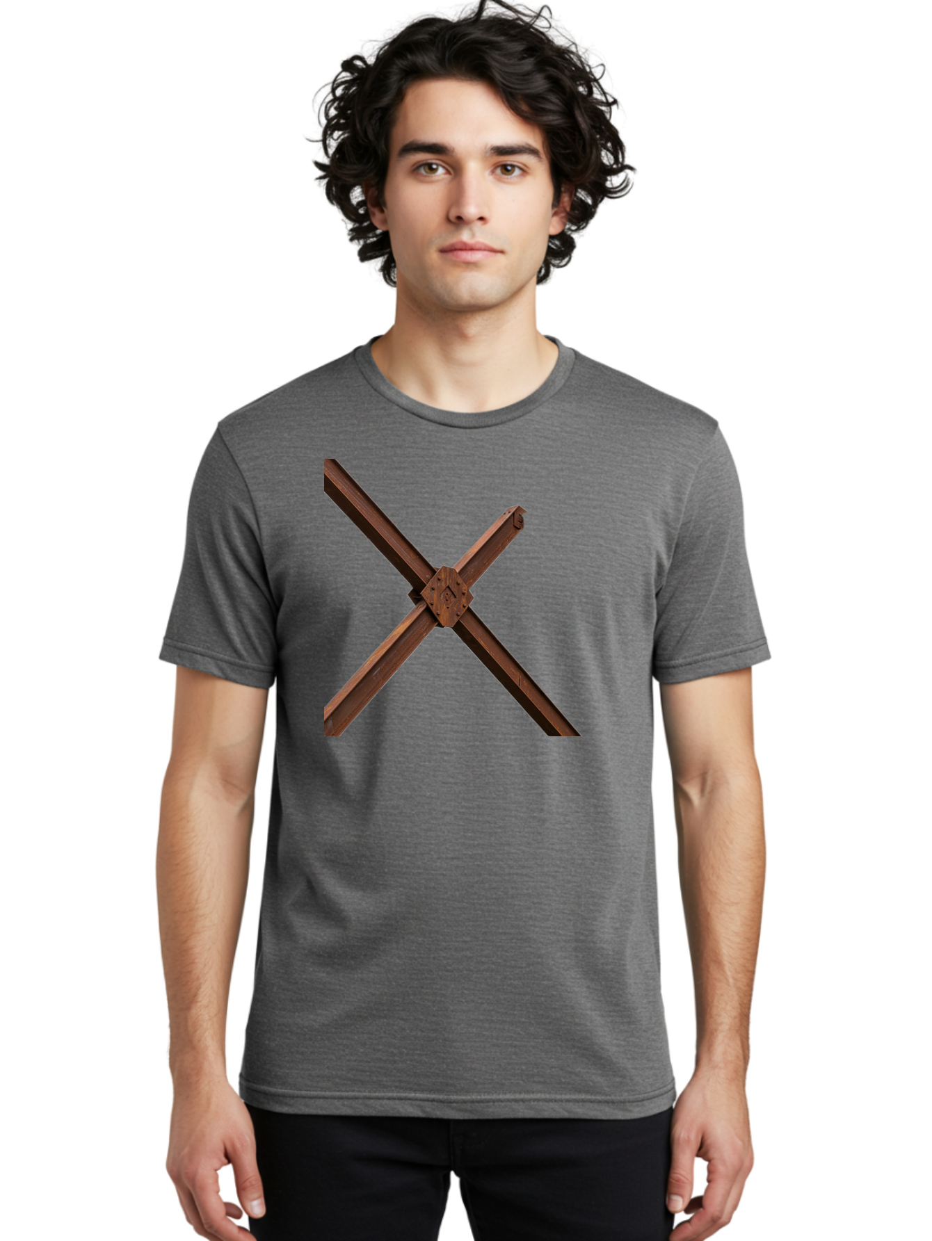 Rustic-Metal-Beams Men'S Graphic Tee, 100% Cotton, Comfortable Casual Summer Wear, Machine Washable, Vintage Camera, Old Camera, Antique Camera, Black Camera, Classic Photography, Photography Equipment, Nostalgic Device, Film Camera, Bah050 17