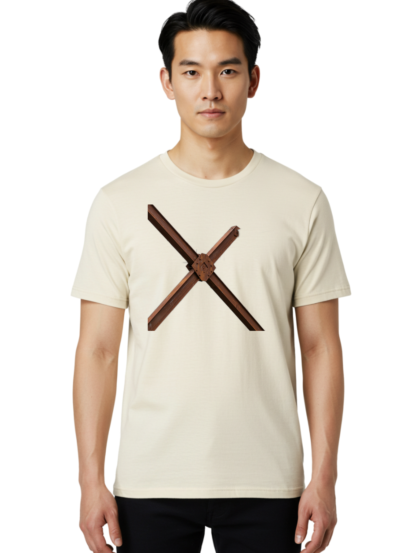 Rustic-Metal-Beams Men'S Graphic Tee, 100% Cotton, Comfortable Casual Summer Wear, Machine Washable, Vintage Camera, Old Camera, Antique Camera, Black Camera, Classic Photography, Photography Equipment, Nostalgic Device, Film Camera, Bah050 21