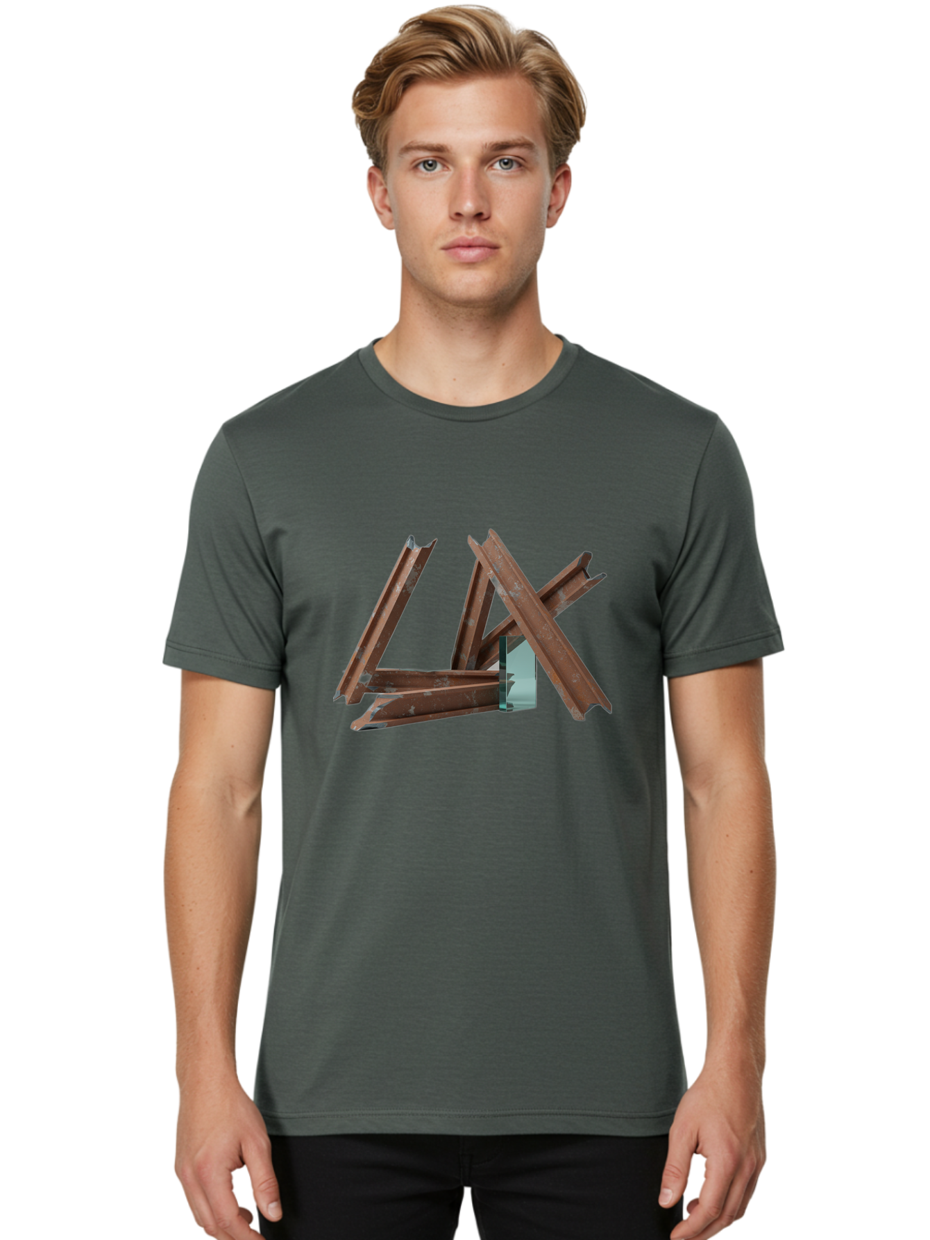 Rusty-Metal-Pieces Men'S Graphic Tee, 100% Cotton, Comfortable Casual Summer Wear, Machine Washable, Vintage Camera, Old Camera, Antique Camera, Black Camera, Classic Photography, Photography Equipment, Nostalgic Device, Film Camera, Bah051 26