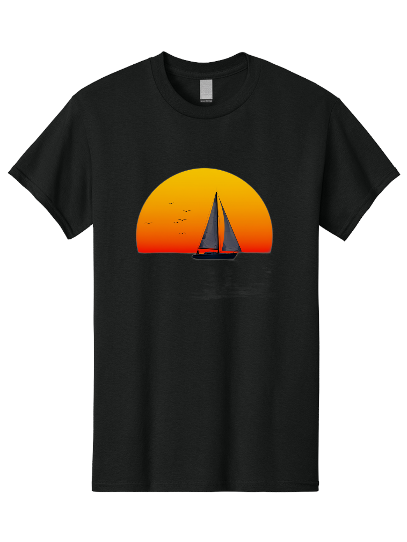 Sailboat-At-Sunset Men'S Graphic Tee, 100% Cotton, Comfortable Casual Summer Wear, Machine Washable, Vintage Camera, Old Camera, Antique Camera, Black Camera, Classic Photography, Photography Equipment, Nostalgic Device, Film Camera, Bah055 14