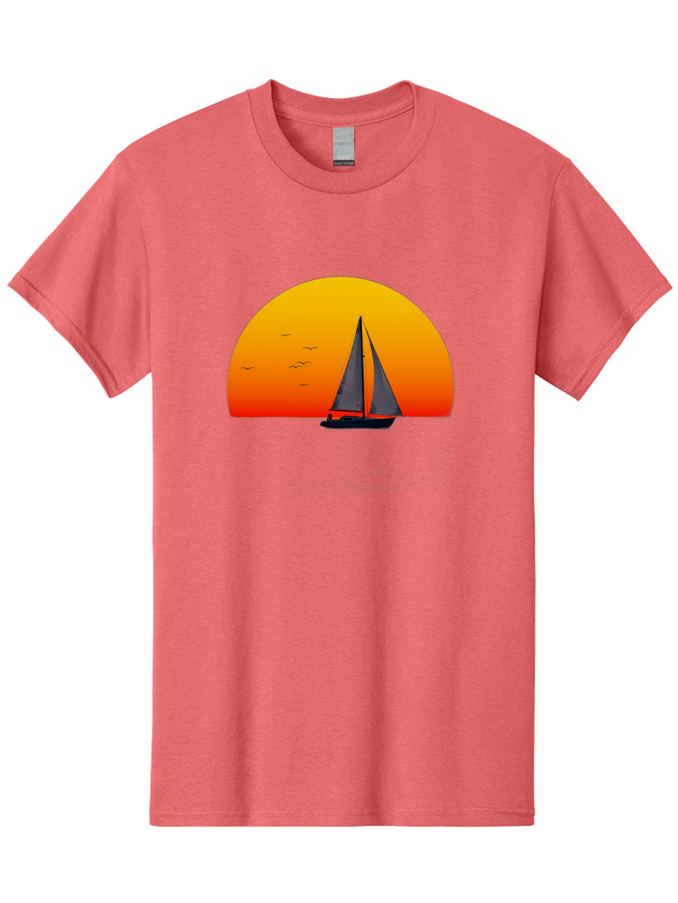Sailboat-At-Sunset Men'S Graphic Tee, 100% Cotton, Comfortable Casual Summer Wear, Machine Washable, Vintage Camera, Old Camera, Antique Camera, Black Camera, Classic Photography, Photography Equipment, Nostalgic Device, Film Camera, Bah055 11