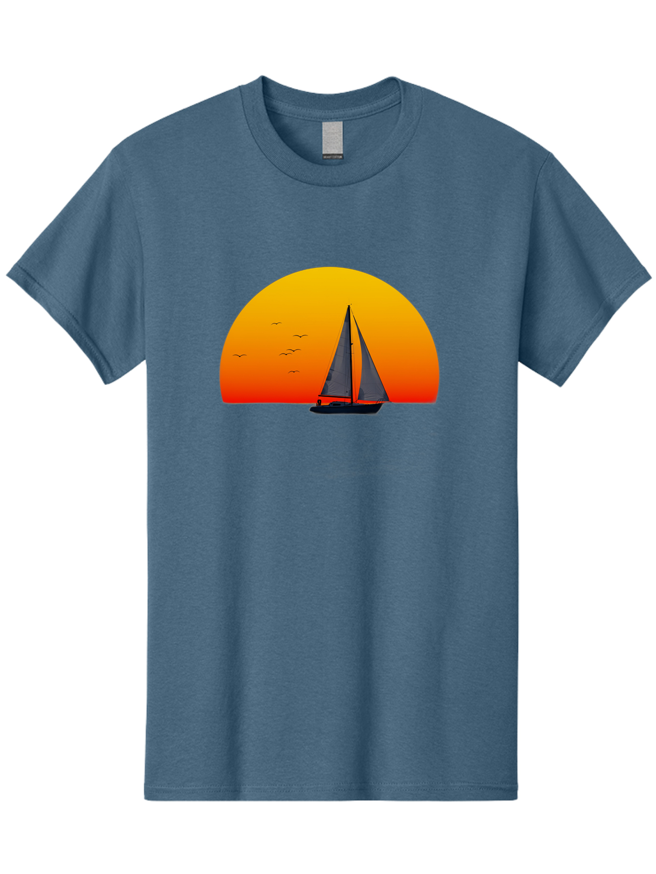 Sailboat-At-Sunset Men'S Graphic Tee, 100% Cotton, Comfortable Casual Summer Wear, Machine Washable, Vintage Camera, Old Camera, Antique Camera, Black Camera, Classic Photography, Photography Equipment, Nostalgic Device, Film Camera, Bah055 13