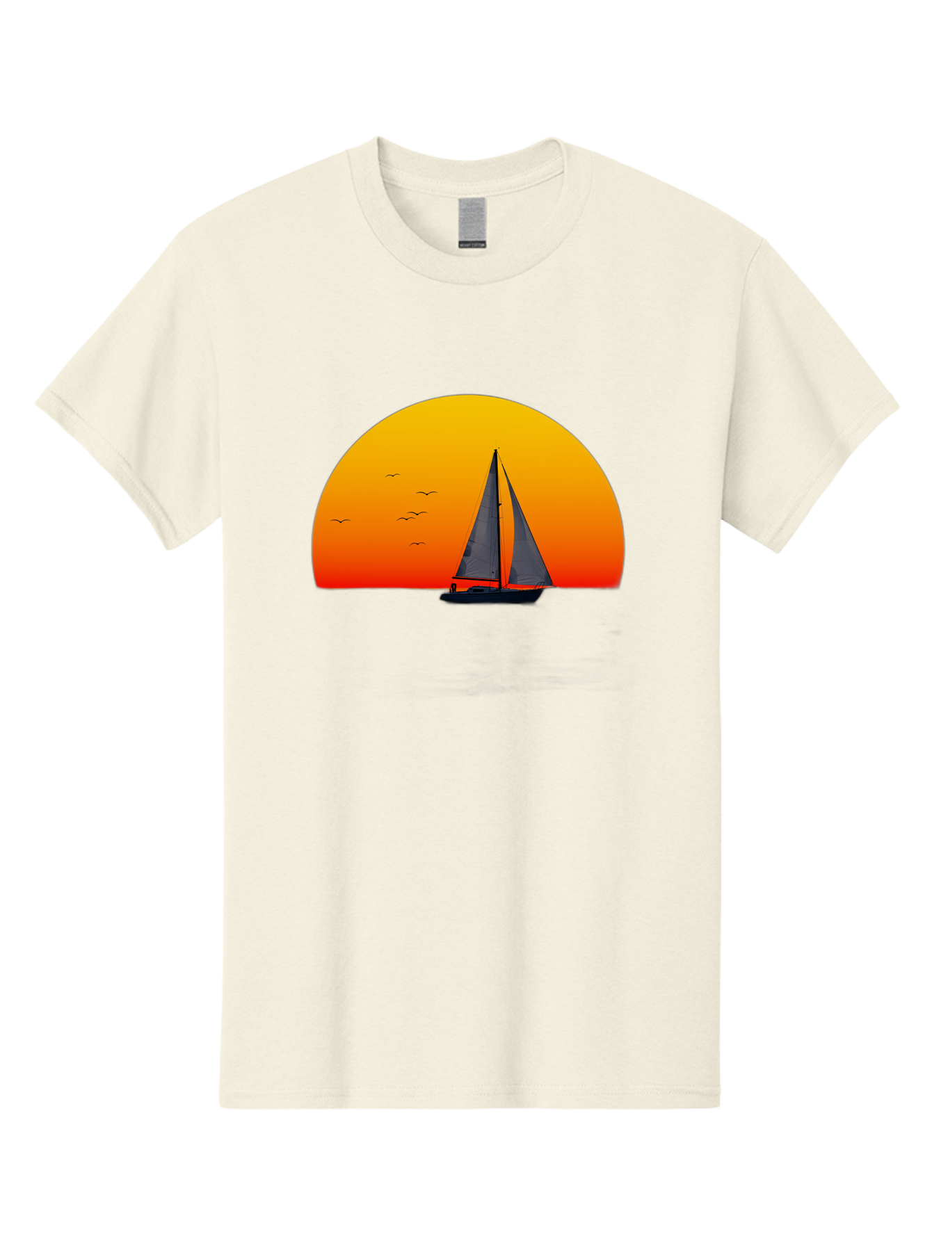 Sailboat-At-Sunset Men'S Graphic Tee, 100% Cotton, Comfortable Casual Summer Wear, Machine Washable, Vintage Camera, Old Camera, Antique Camera, Black Camera, Classic Photography, Photography Equipment, Nostalgic Device, Film Camera, Bah055 5