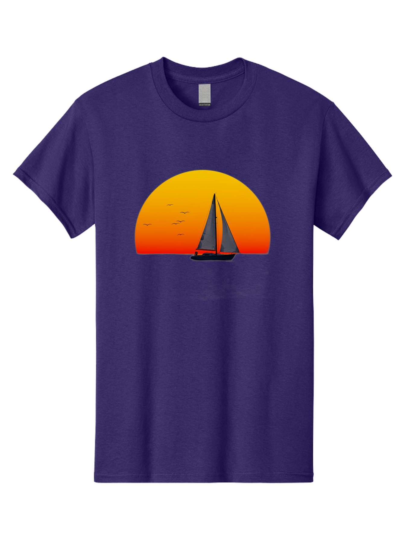 Sailboat-At-Sunset Men'S Graphic Tee, 100% Cotton, Comfortable Casual Summer Wear, Machine Washable, Vintage Camera, Old Camera, Antique Camera, Black Camera, Classic Photography, Photography Equipment, Nostalgic Device, Film Camera, Bah055 12