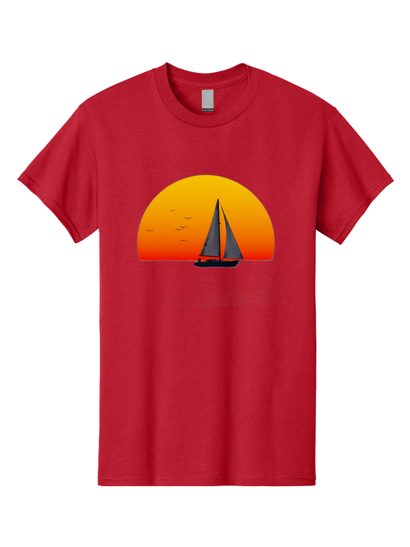 Sailboat-At-Sunset Men'S Graphic Tee, 100% Cotton, Comfortable Casual Summer Wear, Machine Washable, Vintage Camera, Old Camera, Antique Camera, Black Camera, Classic Photography, Photography Equipment, Nostalgic Device, Film Camera, Bah055 8