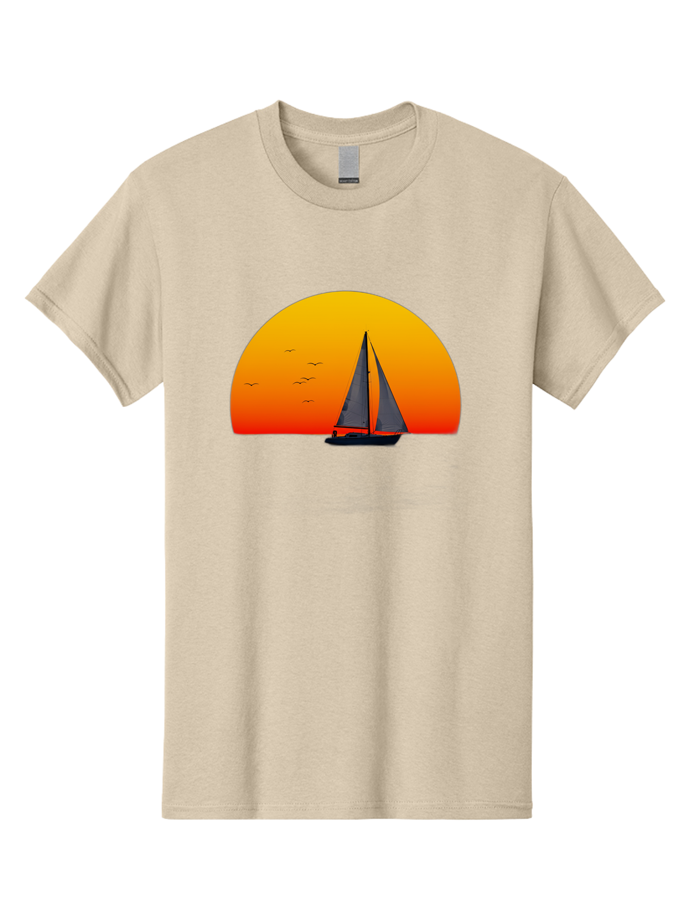 Sailboat-At-Sunset Men'S Graphic Tee, 100% Cotton, Comfortable Casual Summer Wear, Machine Washable, Vintage Camera, Old Camera, Antique Camera, Black Camera, Classic Photography, Photography Equipment, Nostalgic Device, Film Camera, Bah055 6