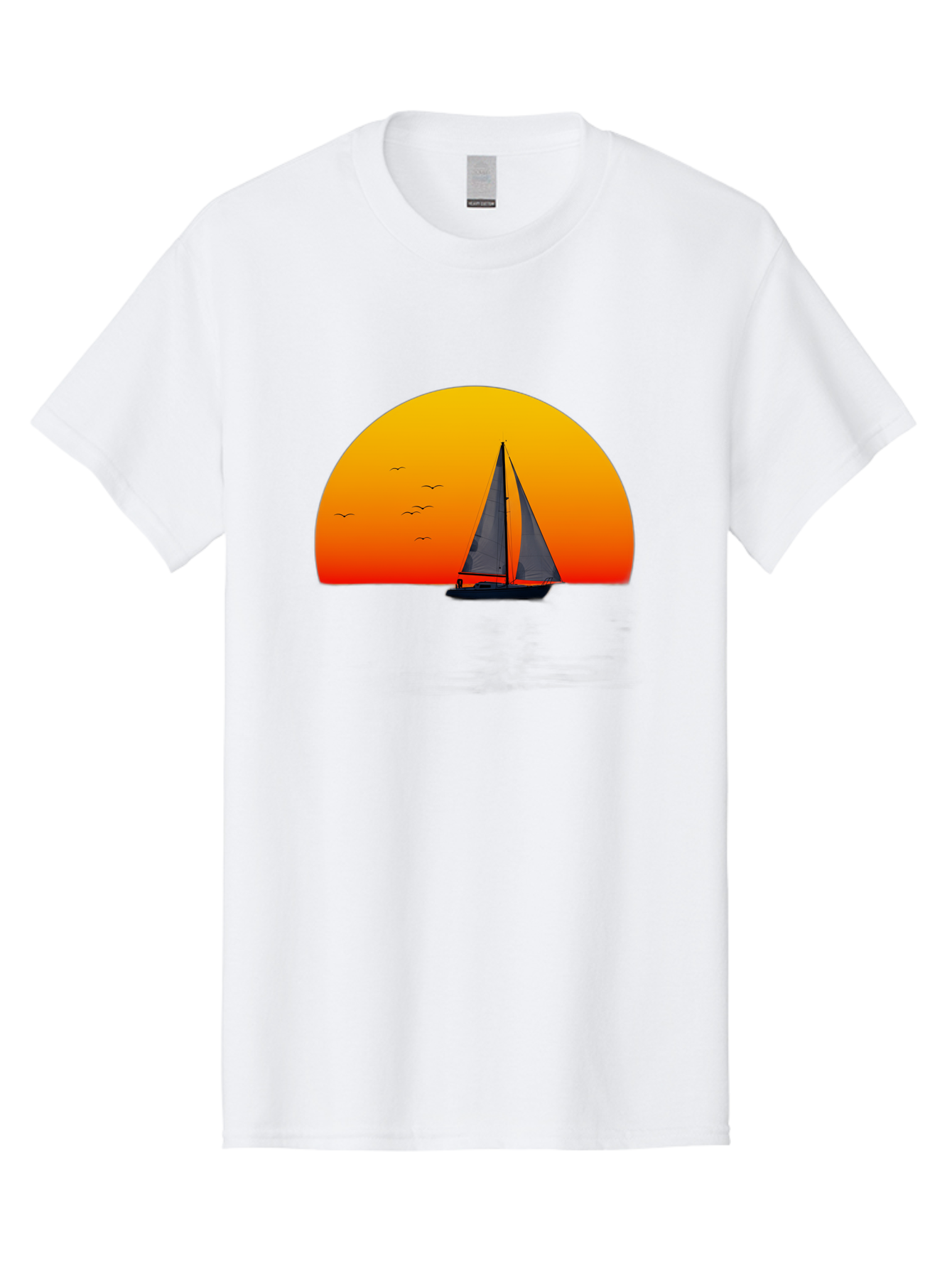 Sailboat-At-Sunset Men'S Graphic Tee, 100% Cotton, Comfortable Casual Summer Wear, Machine Washable, Vintage Camera, Old Camera, Antique Camera, Black Camera, Classic Photography, Photography Equipment, Nostalgic Device, Film Camera, Bah055 15