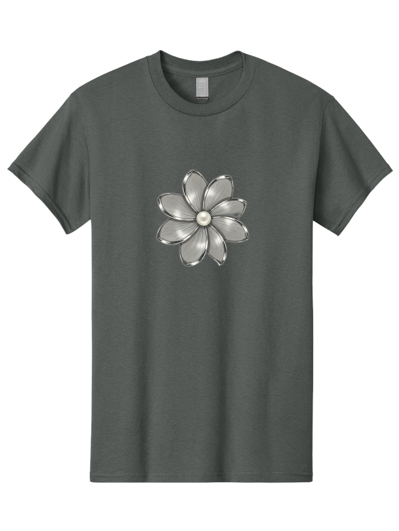 Silver-Flower Men'S Graphic Tee, 100% Cotton, Comfortable Casual Summer Wear, Machine Washable, Vintage Camera, Old Camera, Antique Camera, Black Camera, Classic Photography, Photography Equipment, Nostalgic Device, Film Camera, Camera Art Bah112 5