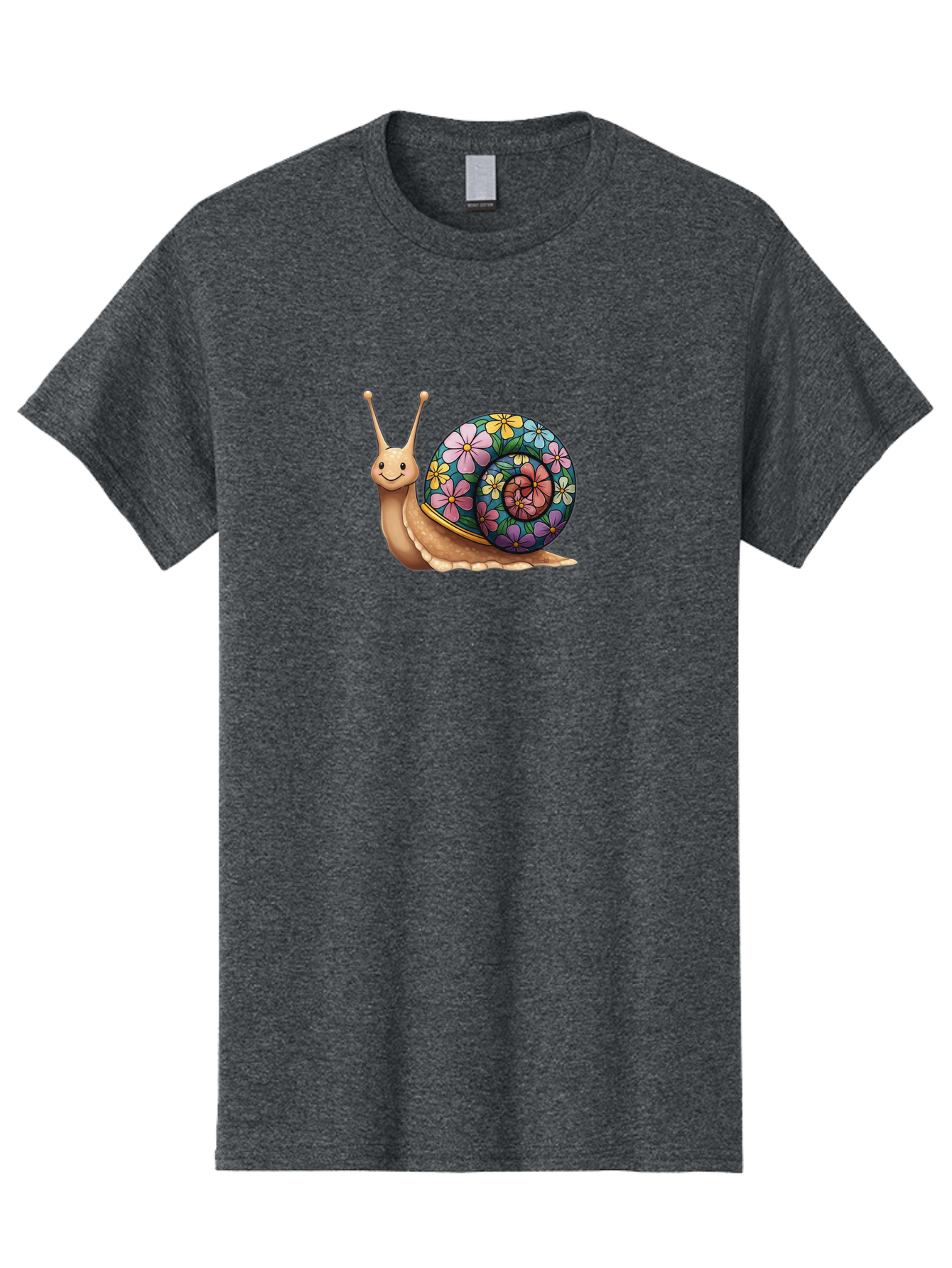 Snail-With-Flowers-1 Men'S Graphic Tee, 100% Cotton, Comfortable Casual Summer Wear, Machine Washable, Vintage Camera, Old Camera, Antique Camera, Black Camera, Classic Photography, Photography Equipment, Nostalgic Device, Film Camera, Bah139 15