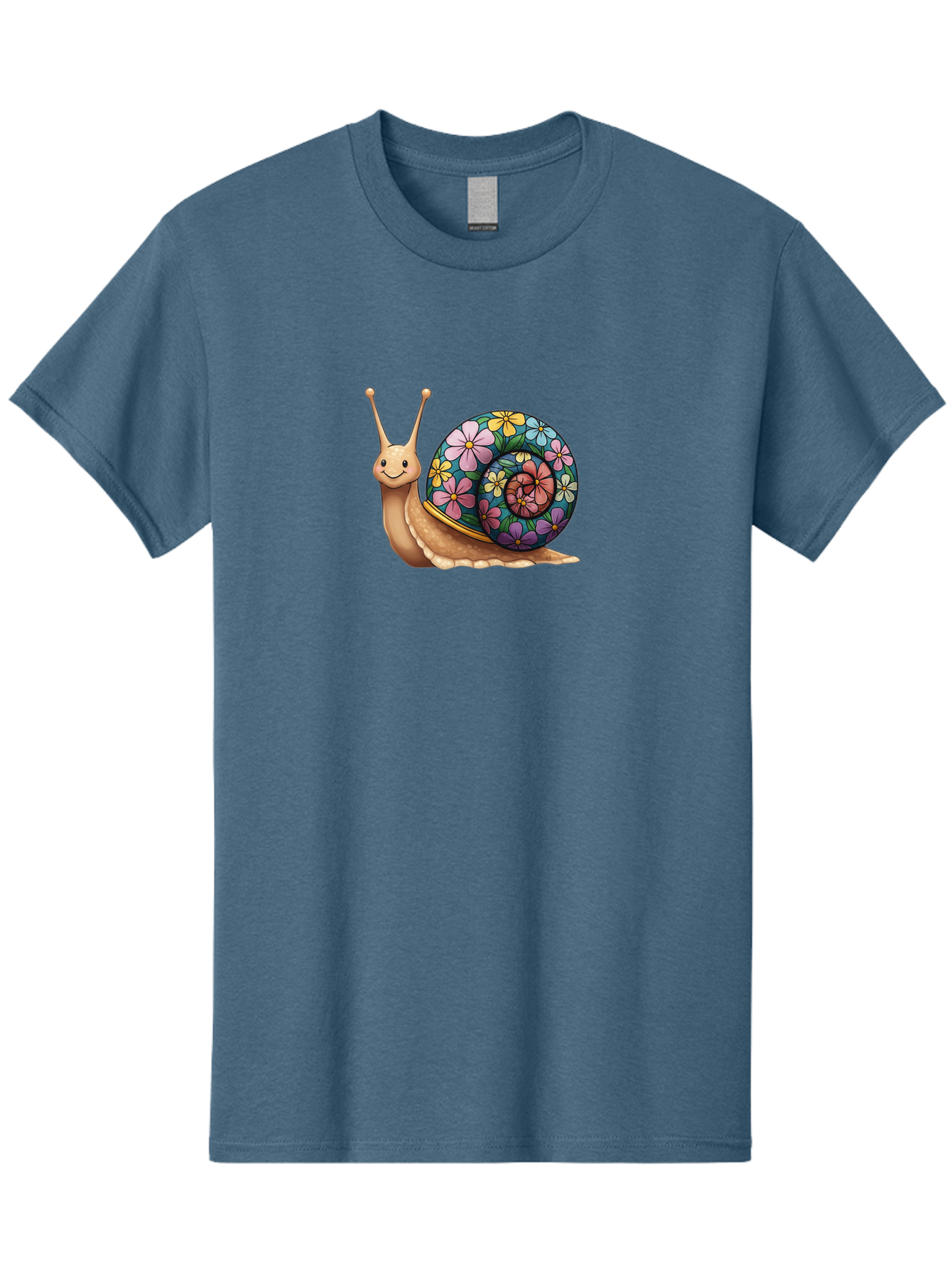 Snail-With-Flowers-1 Men'S Graphic Tee, 100% Cotton, Comfortable Casual Summer Wear, Machine Washable, Vintage Camera, Old Camera, Antique Camera, Black Camera, Classic Photography, Photography Equipment, Nostalgic Device, Film Camera, Bah139 9