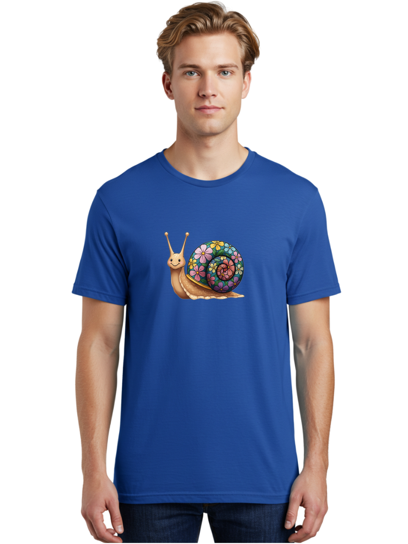 Snail-With-Flowers-1 Men'S Graphic Tee, 100% Cotton, Comfortable Casual Summer Wear, Machine Washable, Vintage Camera, Old Camera, Antique Camera, Black Camera, Classic Photography, Photography Equipment, Nostalgic Device, Film Camera, Bah139 25