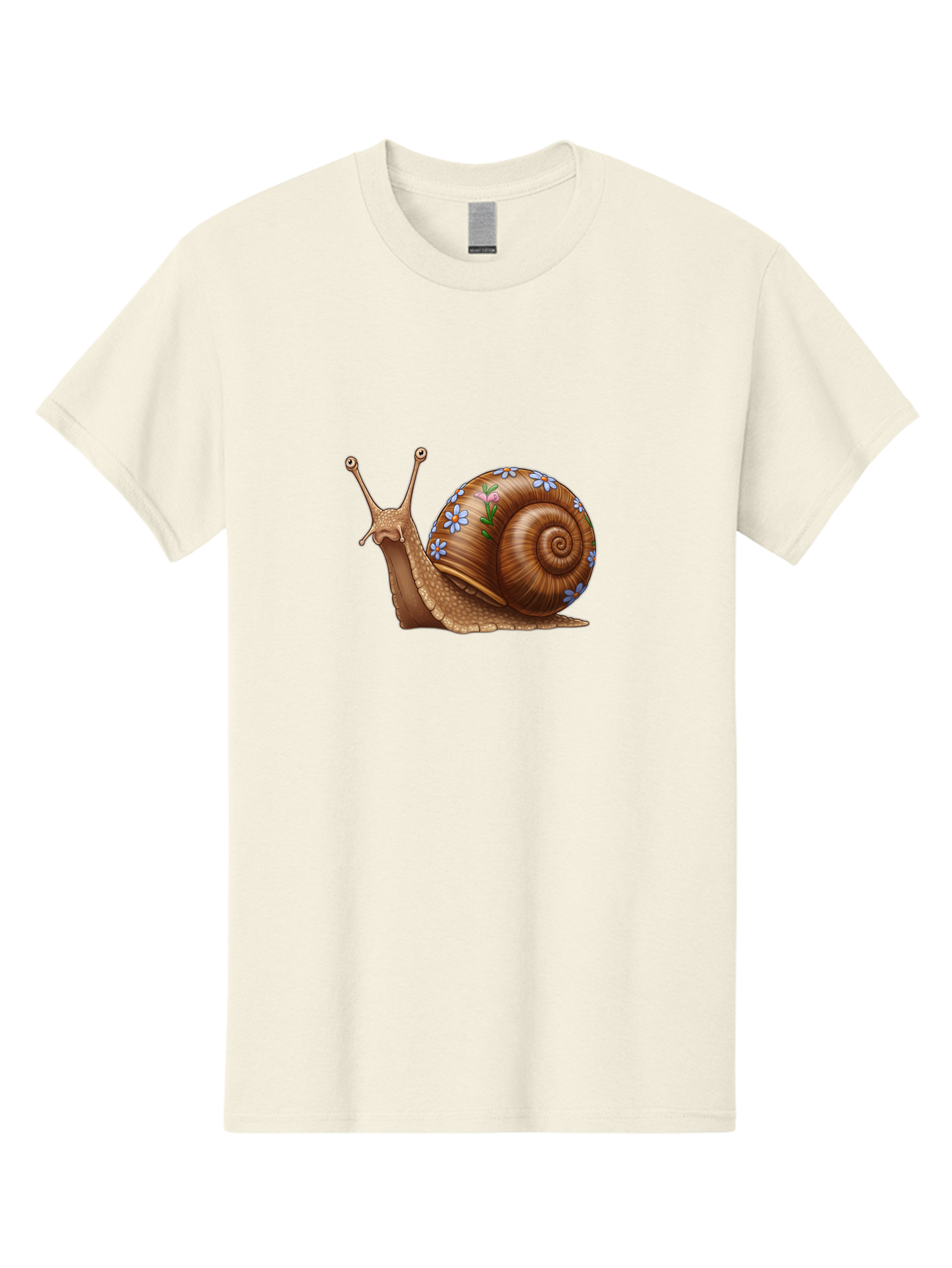 Snail-With-Flowers-3 Men'S Graphic Tee, 100% Cotton, Comfortable Casual Summer Wear, Machine Washable, Vintage Camera, Old Camera, Antique Camera, Black Camera, Classic Photography, Photography Equipment, Nostalgic Device, Film Camera, Bah141 6