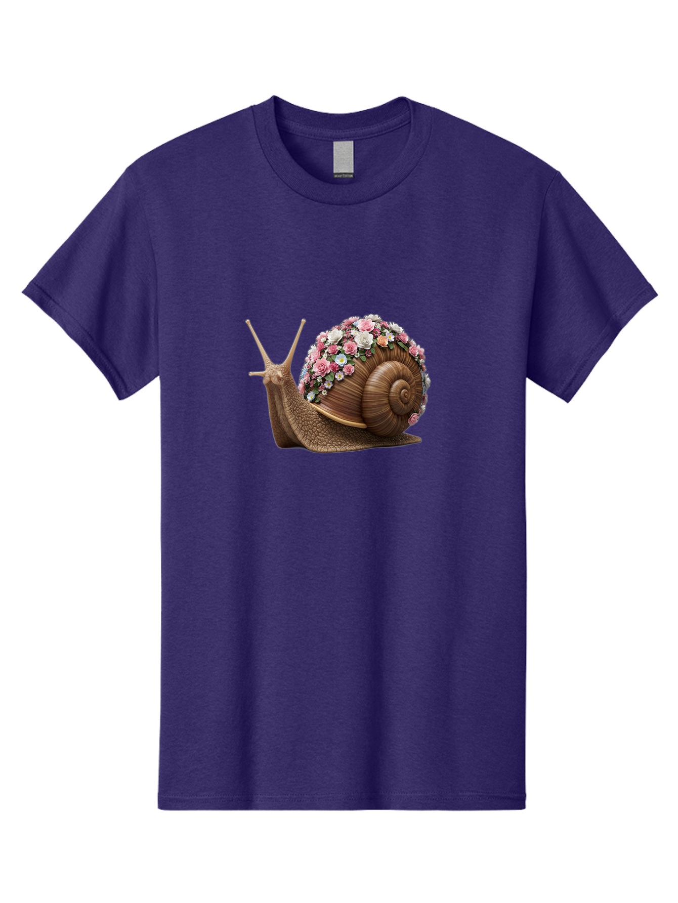 Snail-With-Flowers-4 Men'S Graphic Tee, 100% Cotton, Comfortable Casual Summer Wear, Machine Washable, Vintage Camera, Old Camera, Antique Camera, Black Camera, Classic Photography, Photography Equipment, Nostalgic Device, Film Camera, Bah142 9