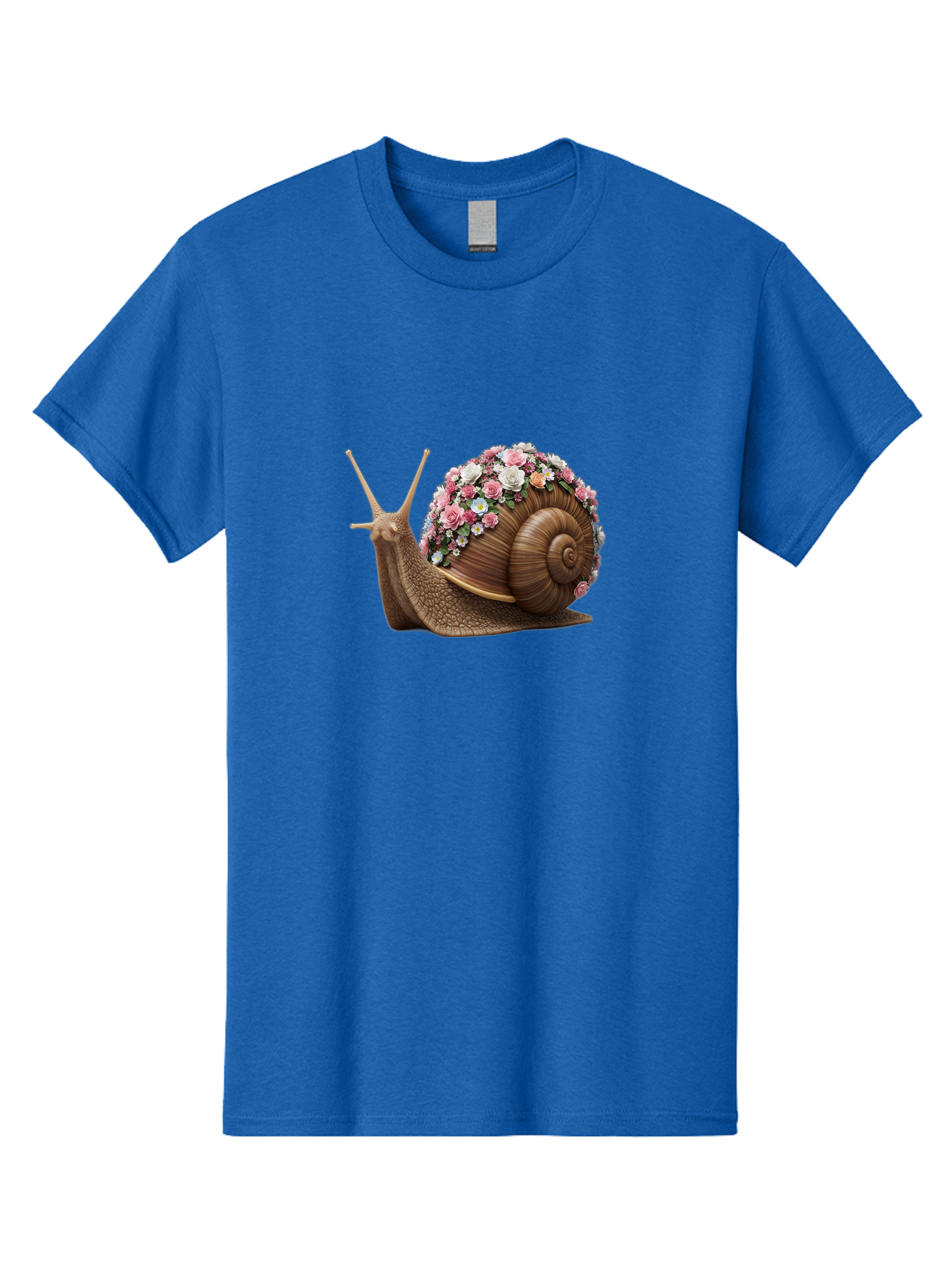 Snail-With-Flowers-4 Men'S Graphic Tee, 100% Cotton, Comfortable Casual Summer Wear, Machine Washable, Vintage Camera, Old Camera, Antique Camera, Black Camera, Classic Photography, Photography Equipment, Nostalgic Device, Film Camera, Bah142 3