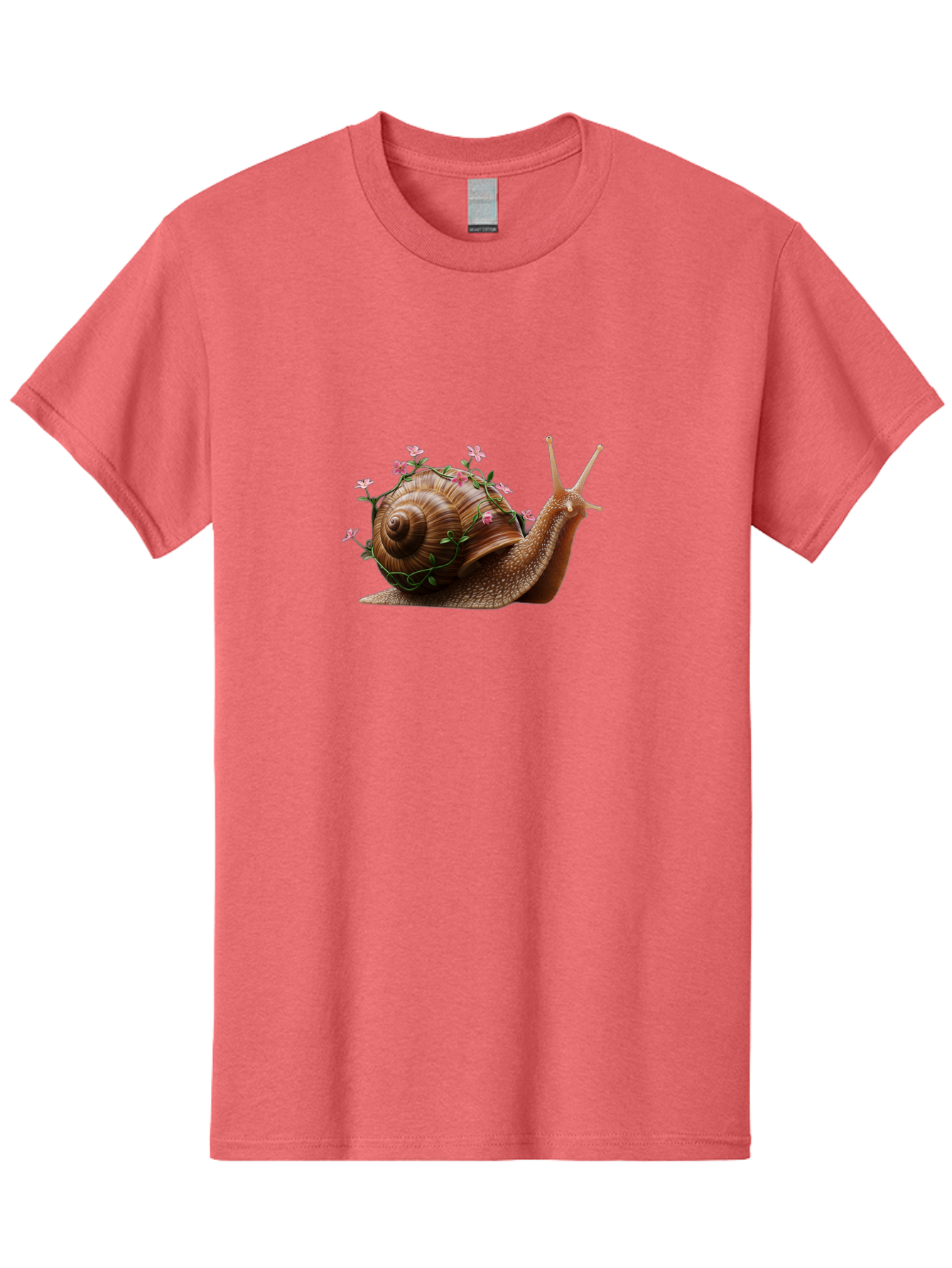 Snail-With-Flowers-5 Men'S Graphic Tee, 100% Cotton, Comfortable Casual Summer Wear, Machine Washable, Vintage Camera, Old Camera, Antique Camera, Black Camera, Classic Photography, Photography Equipment, Nostalgic Device, Film Camera, Bah143 1
