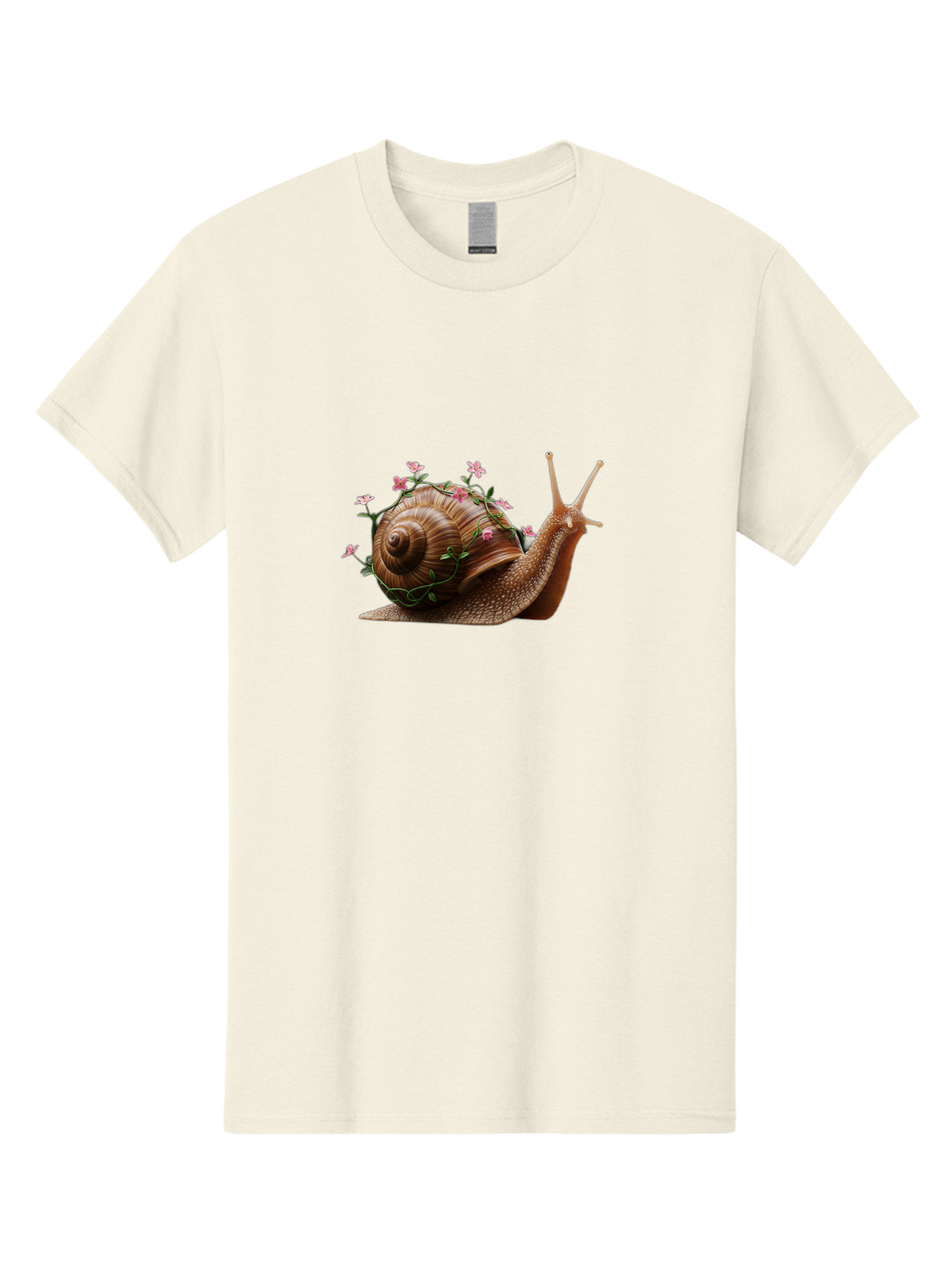 Snail-With-Flowers-5 Men'S Graphic Tee, 100% Cotton, Comfortable Casual Summer Wear, Machine Washable, Vintage Camera, Old Camera, Antique Camera, Black Camera, Classic Photography, Photography Equipment, Nostalgic Device, Film Camera, Bah143 2