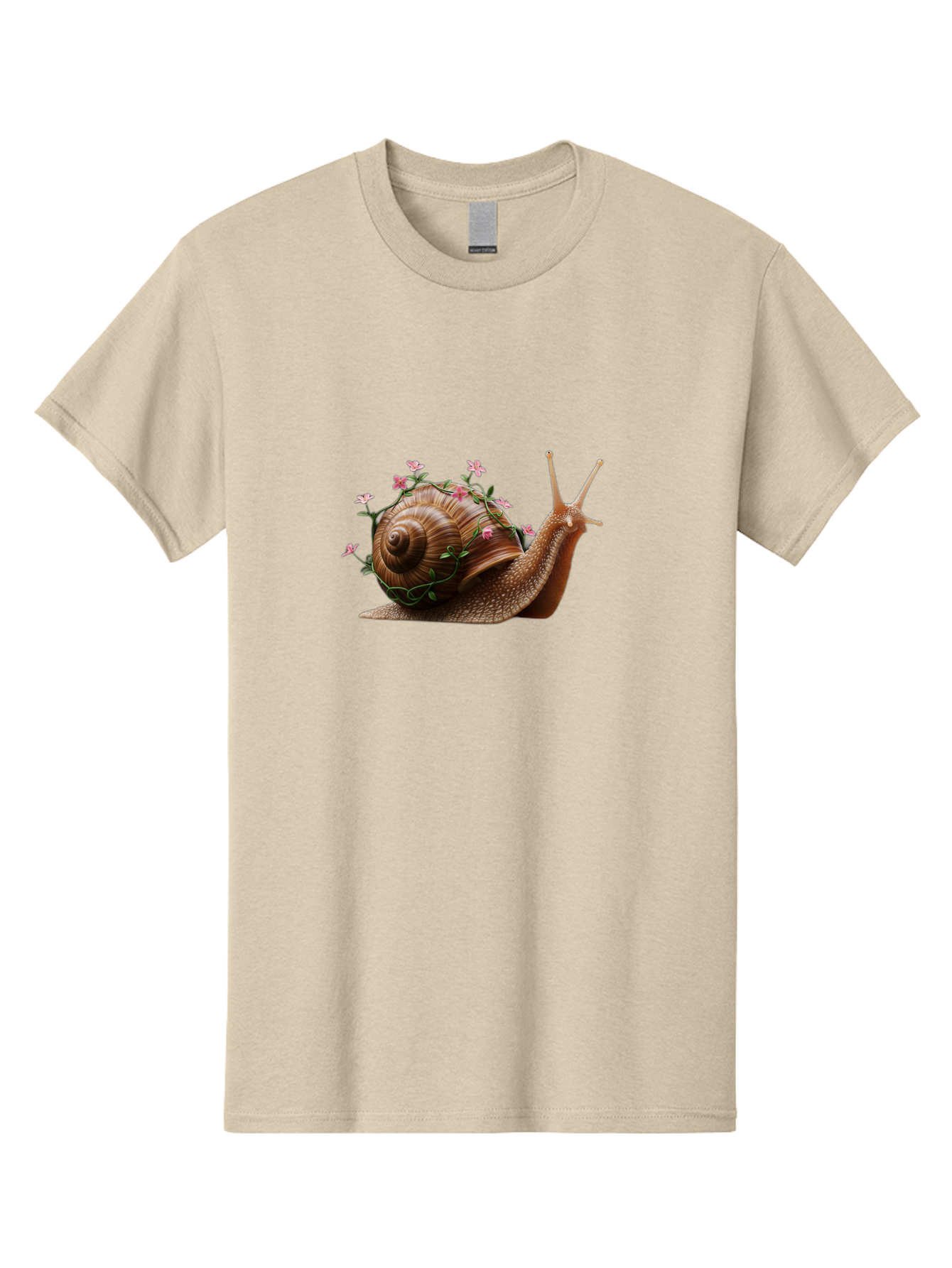 Snail-With-Flowers-5 Men'S Graphic Tee, 100% Cotton, Comfortable Casual Summer Wear, Machine Washable, Vintage Camera, Old Camera, Antique Camera, Black Camera, Classic Photography, Photography Equipment, Nostalgic Device, Film Camera, Bah143 8