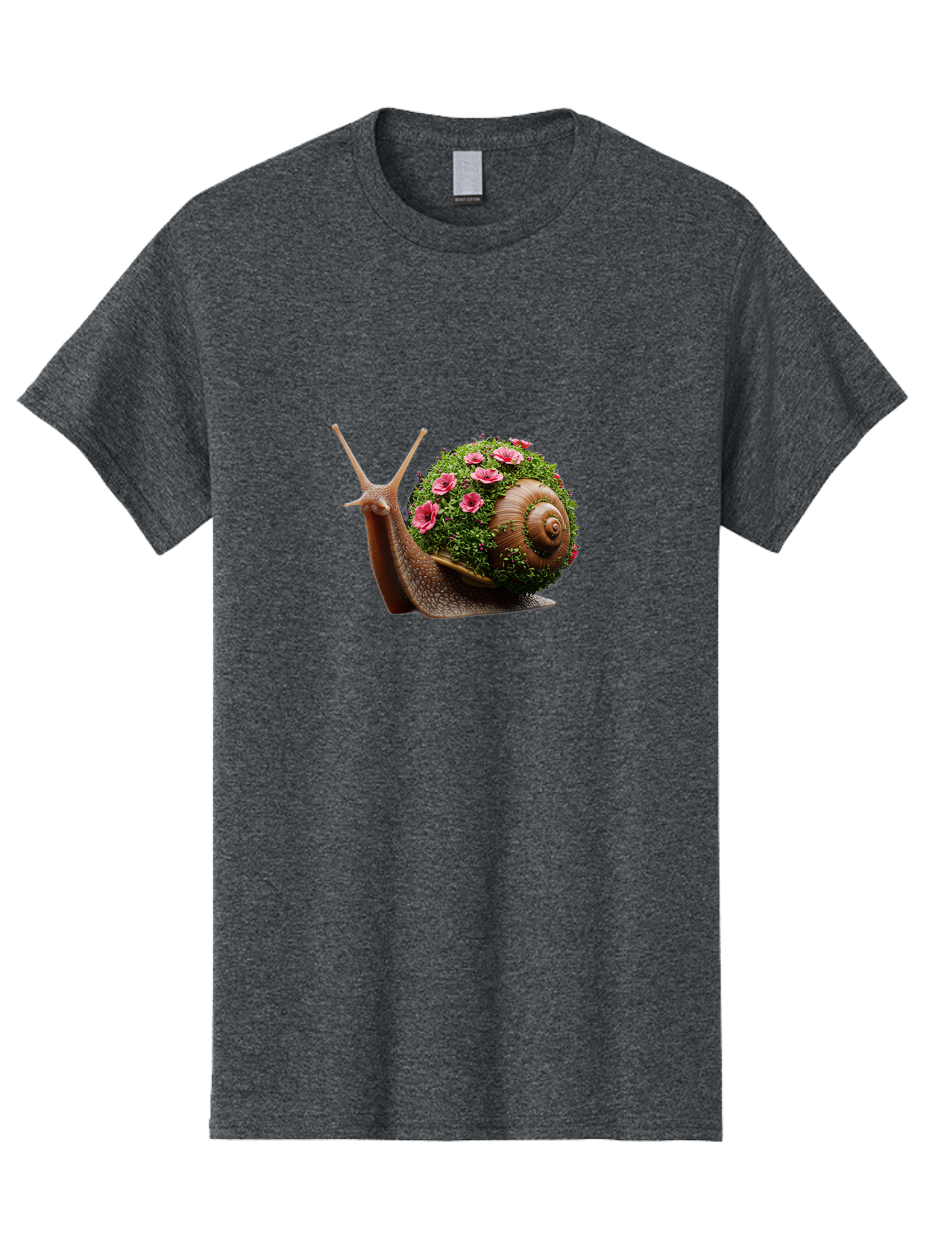 Snail-With-Flowers-6 Men'S Graphic Tee, 100% Cotton, Comfortable Casual Summer Wear, Machine Washable, Vintage Camera, Old Camera, Antique Camera, Black Camera, Classic Photography, Photography Equipment, Nostalgic Device, Film Camera, Bah144 12