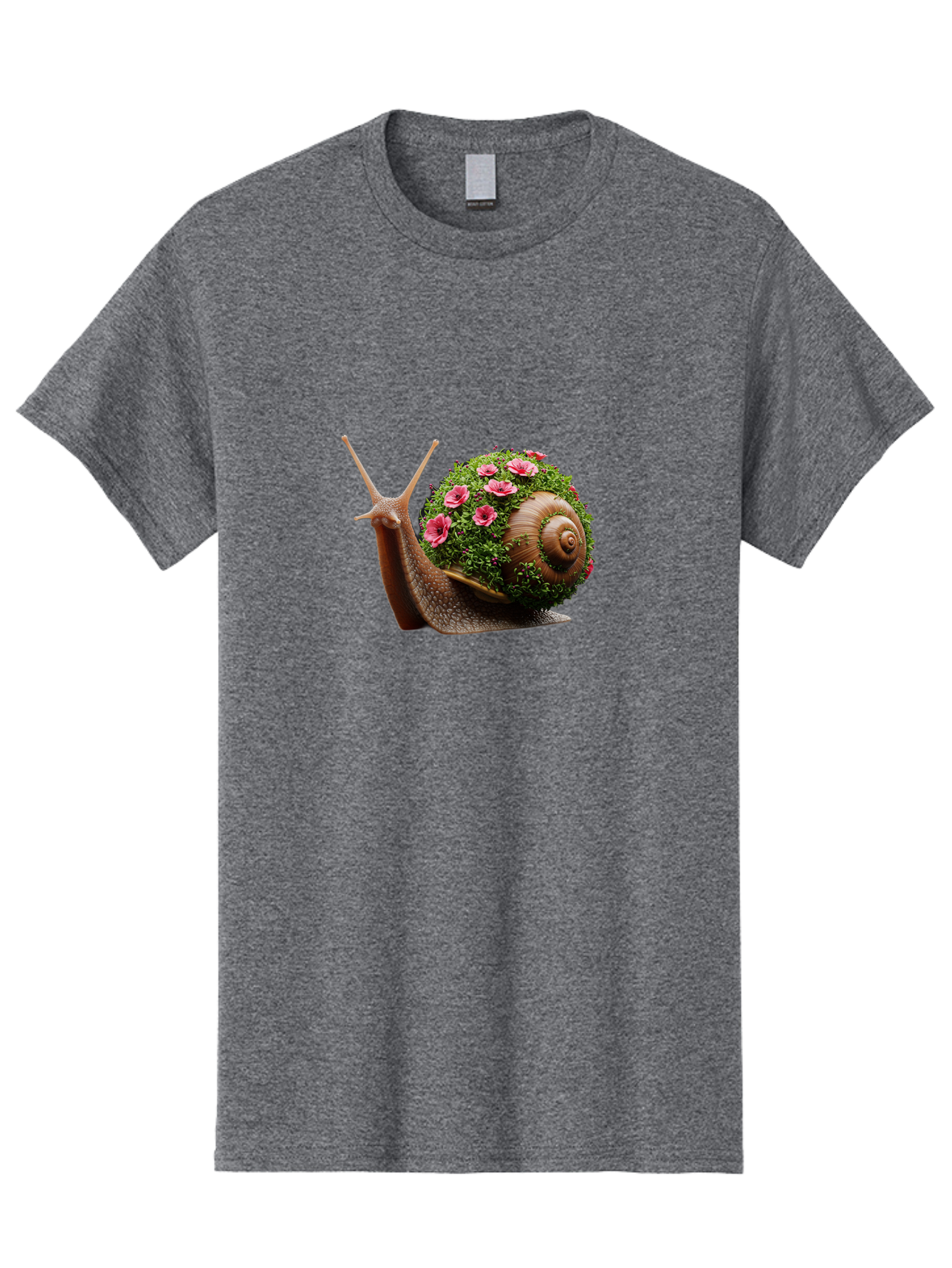 Snail-With-Flowers-6 Men'S Graphic Tee, 100% Cotton, Comfortable Casual Summer Wear, Machine Washable, Vintage Camera, Old Camera, Antique Camera, Black Camera, Classic Photography, Photography Equipment, Nostalgic Device, Film Camera, Bah144 15