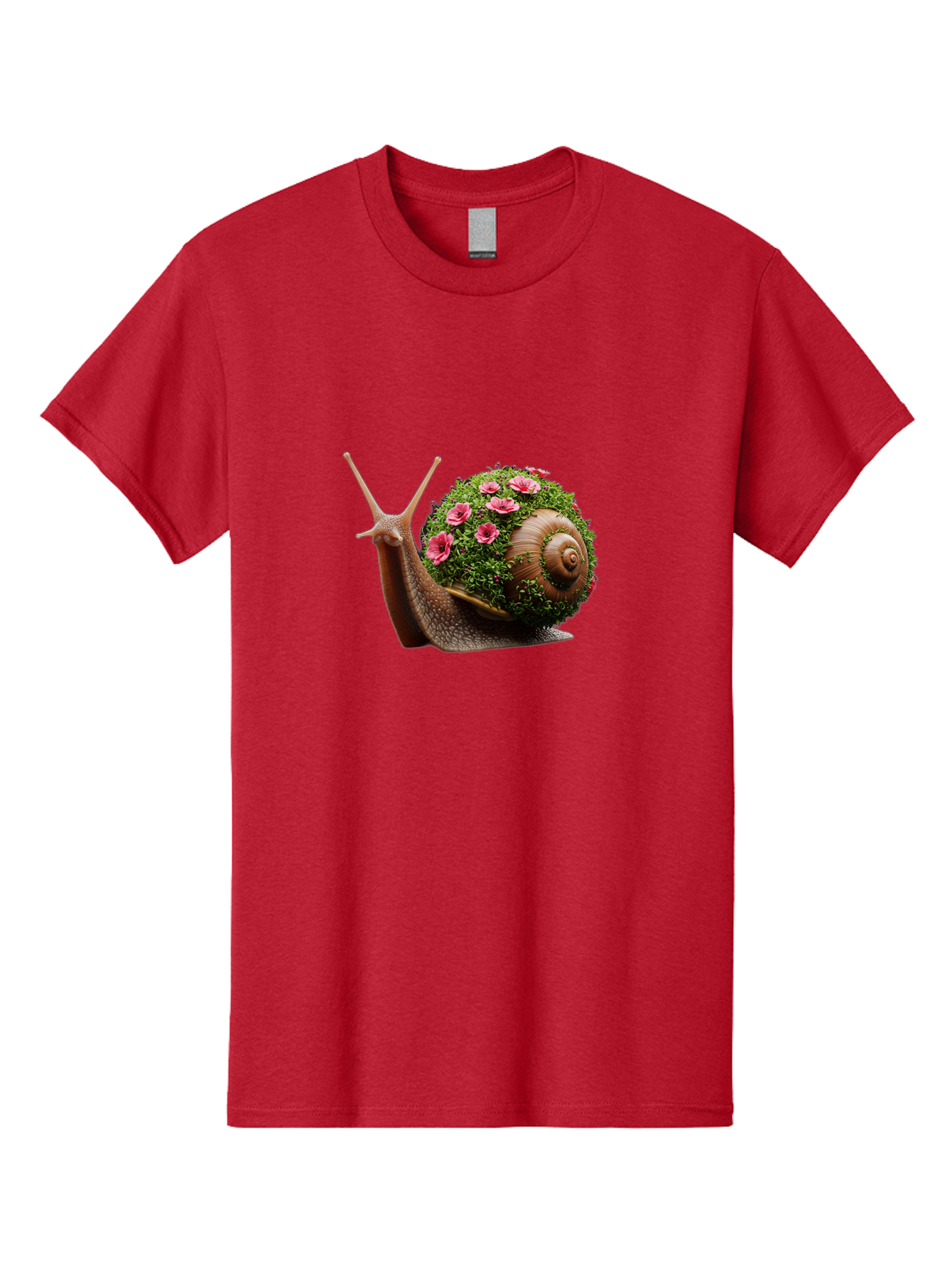 Snail-With-Flowers-6 Men'S Graphic Tee, 100% Cotton, Comfortable Casual Summer Wear, Machine Washable, Vintage Camera, Old Camera, Antique Camera, Black Camera, Classic Photography, Photography Equipment, Nostalgic Device, Film Camera, Bah144 9